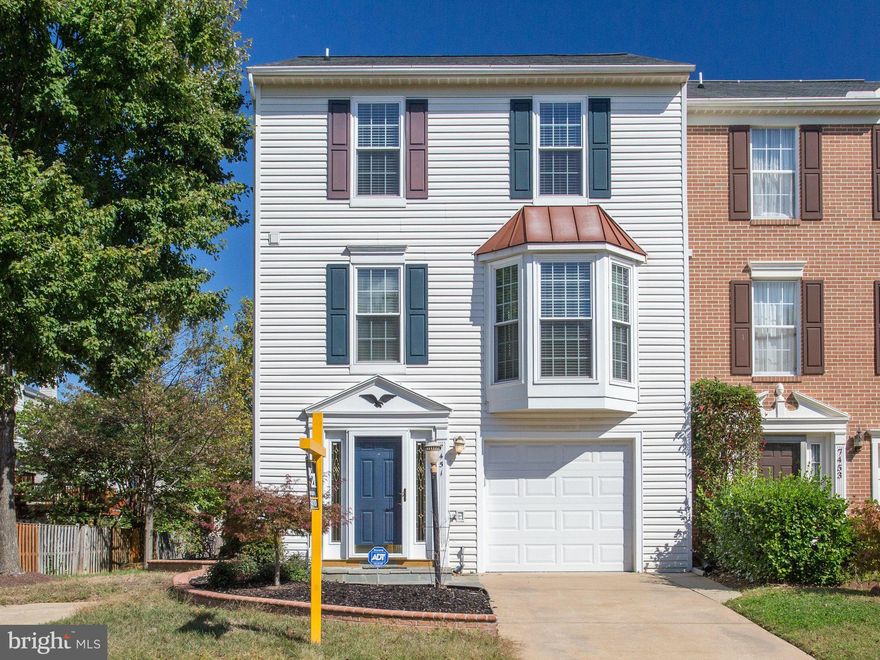 Fantastic pristine end unit- wood floors, premium appliances, including wine fridge, huge deck with privacy; lower level finished with den with gas fireplace. Walkout lower level.  Attached garage.Sprinkler system. Freshly carpeted. Updates include  HVAC, garage door and opener, washer/dryer, energy efficient windows, and more. All the amenities of Kingstowne.