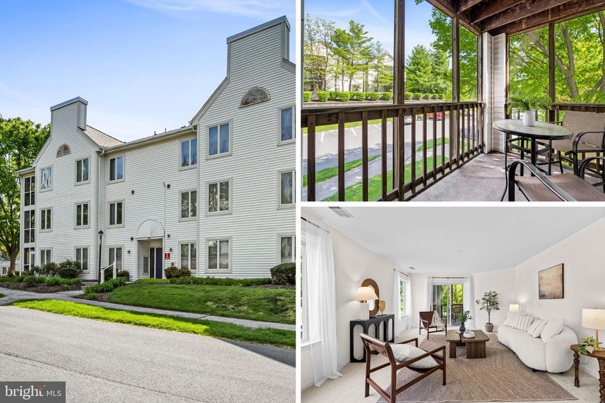 Welcome to this well-maintained 2-bedroom, 1-bath second-floor condo in the secure Parrs Ridge community. Enjoy peaceful leafy views from the bedroom windows and a bright, spacious living and dining area, ideal for everyday living and entertaining. The kitchen provides ample cabinetry and room for an eat-in table or movable island. Down the hall, the primary bedroom features double closets with direct access to the full bath. A lovely bonus... a screened-in balcony, perfect for morning coffee or unwinding in the evenings. The community features well-kept walking paths, a community club house and pool, an assigned parking space for easy parking and the convenience of being just one flight up to your front door. Ideally located within walking distance to McDaniel College and downtown Westminster.  Seller updates include: New carpet (2026), Andersen windows & sliding door (2025), washer/dryer (approx. 3 yo), refrigerator and microwave (approx. 1-2 yo), parking lot newly repaved by association in 2023.