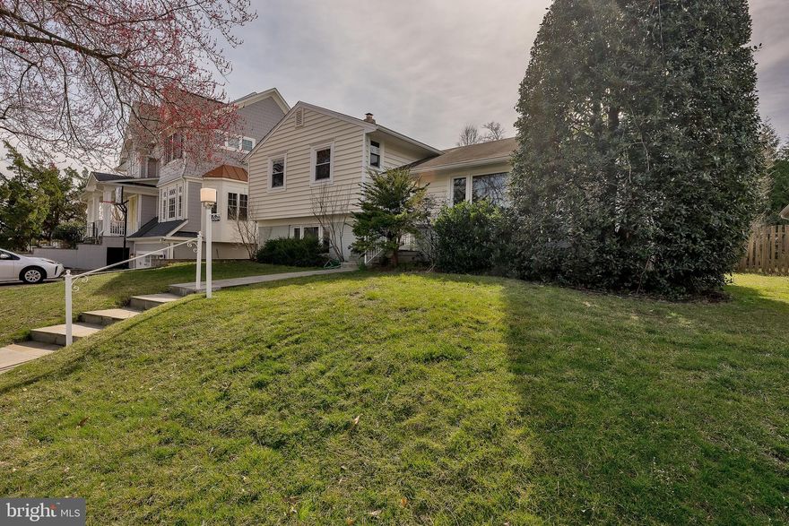 Detached Split-Level Detached Home w/over 2500 sf interior space in BCC Cluster next to Norwood Park is available now for 1-2 years to start (ask about longer lease possibility.) One block to Wisconsin & less than a mile to the Red Line Metro stations at Bethesda and Friendship Heights.  Featuring many updates througout & excellent indoor-outdoor entertaining: LR/DR flows to main level family rm w/ cathedral ceilings & has direct access to fenced/gated yard with sunny patio.  3BR/2BA up; walkout lower level w/interior & separate side entrance houses arecreation room, a 4th BR & 3rd BA, & laundry area.  "Game room" with terraced seating & TV wall-mount ready is below the family room. Parquet-style wood floors throughout most of the home; CAC & brand-new furnace. Neutral, updated baths and a sunny, U-shaped kitchen with contemporary wood cabinets, Corian counters, and a new range.  BCC School Cluster. Convenient off-street parking for one vehicle in shared driveway & plentiful on-street parking.  Pets are case-by-case though none are preferred (one small dog or a cat may be considered.) The garden shed is locked for the owners' storage & use; the landlord provides landscaping services through a landscape service and asks for a $200/mo contribution from Tenant.