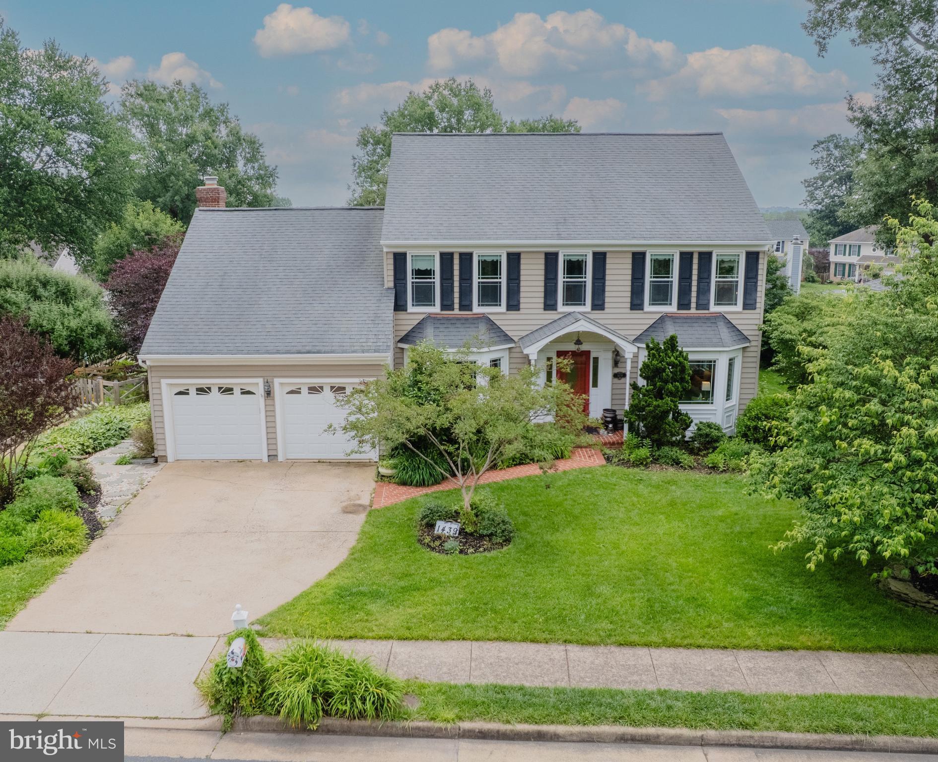 Welcome to this bright, beautifully maintained Colonial on a quiet cul-de-sac in the sought-after Hastings Hunt community. This freshly painted, move-in-ready home offers 3 levels, 4 bedrooms, and 3.5 baths. The covered front landing leads to a sunlit main level and features a private office with custom built-ins, a formal living room with sliding barn door, and an elegant dining room - all of these rooms feature bay windows and beautiful hardwood floors. The newly renovated eat-in kitchen boasts ceramic tile flooring, 40” high-end cabinetry, granite counters, and stainless steel appliances. The large window set above the kitchen sink overlooks the beautiful backyard gardens. The kitchen opens to a bay window breakfast nook, followed by a vaulted-ceiling great room with skylights and a cozy gas fireplace. A sliding door leads to a high-ceiling, spacious screened-in porch and a fully fenced backyard with paved stone patio, colorful landscaping, and an in-ground sprinkler system. Upstairs are four spacious bedrooms and two full baths, including a vaulted primary suite with walk-in closet, sunny skylit bathroom, and heated floors. All four bedrooms contain ceiling fans. The fully finished basement offers a full bath, cedar closet, and a large workshop with built-in bench. The garage has also been newly and fully insulated. Ideally located near the Herndon and Reston Metro stations, with easy access to Fairfax County Parkway, Route 267, Route 7, and Dulles Airport. Located near all local public schools and just 15 minutes from the top-rated Ideaventions Academy. Enjoy nearby Hiddenbrook Pool and Folly Lick Park trails, with the small-town charm of historic Herndon and easy access to the metropolitan shopping, dining, and entertainment of Reston Town Center.