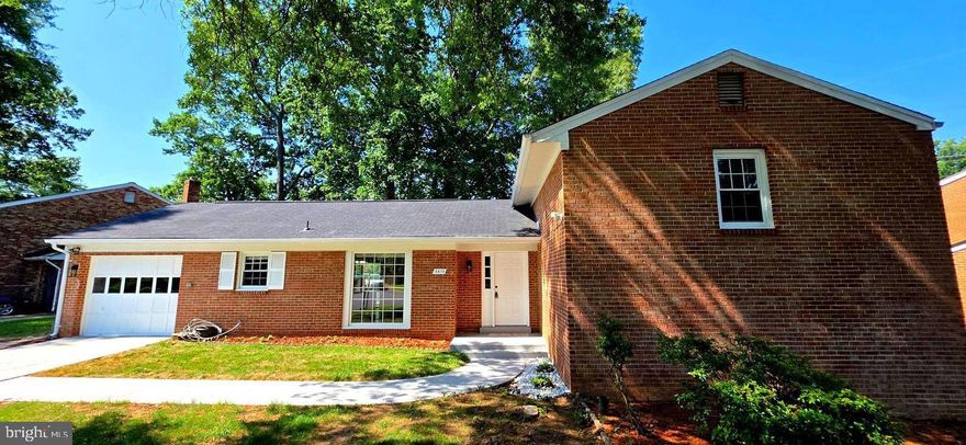 The property just appraised above the listing sale last week.  Correct  Sq ft  2646 , **MUST SEE** Beautifully fully renovated with new appliances, bathrooms renovated, all lighting fixtures new,   all  interior all hardwood, Open Kitchen dining room excellent high grade cabinet, concept with endless natural light.  exterior all  brick, located  inside the 495 beltway close,  Close to Fairfax hospital, Mari field, Tyson corner, Right by countless shopping options & very easy access to 495. Vacant,  go show & contact agent with any questions.