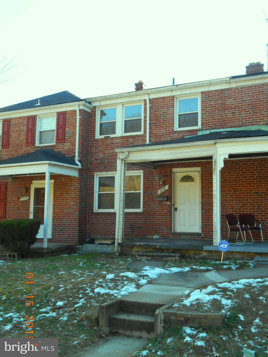 Bank owned property. 3 bedroom 1 bath with tons of potential. Accessible to schools, shopping, highways and public transportation. All offers to include Proof of funds or Pre Qual letter. EMD to equal 1% of offer price and to be held by sellers title company. Bring all offers.