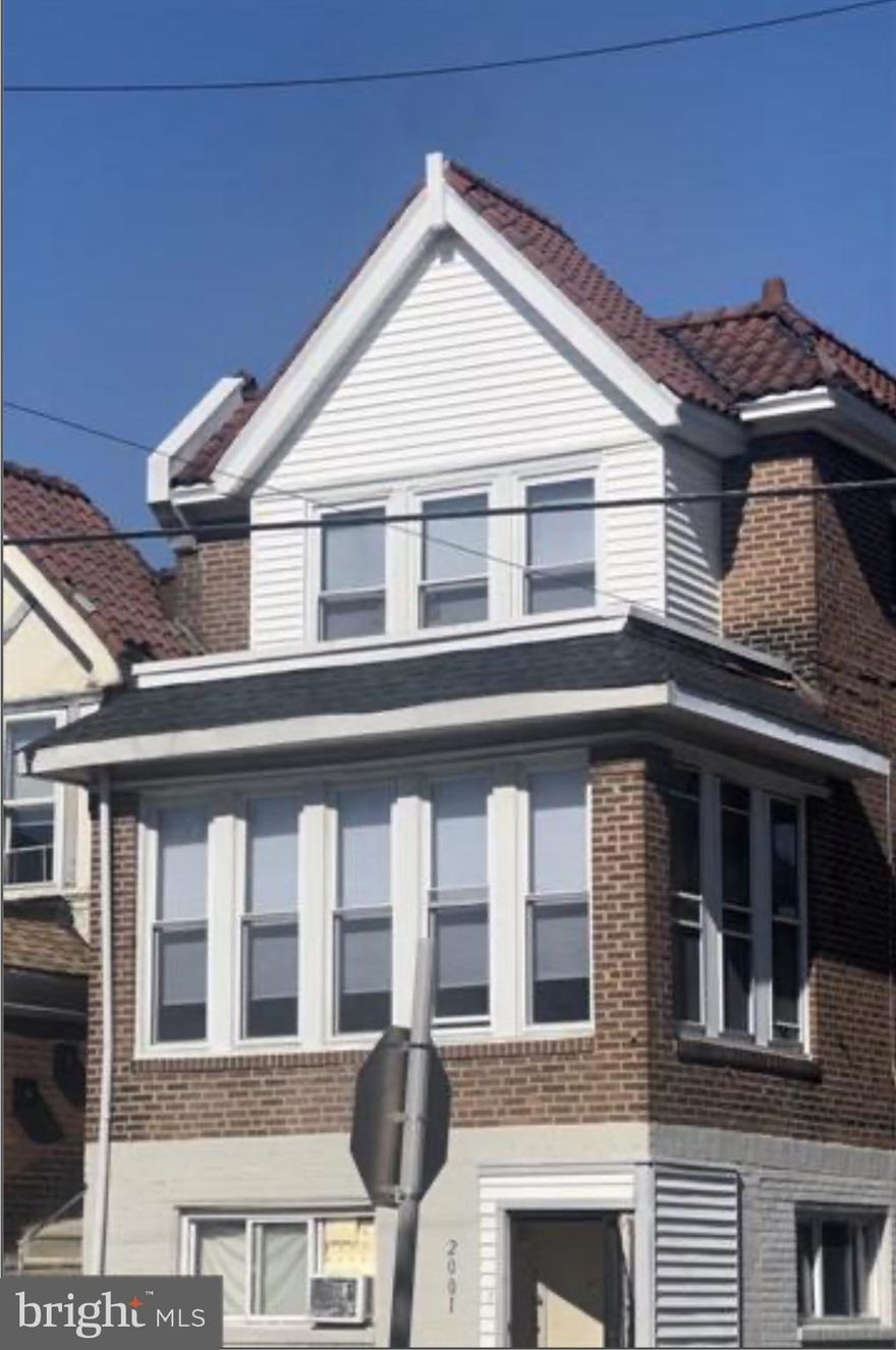 Investor Alert or Owner Occupancy! This is a great 203K opportunity that awaits at 2001 N 52nd St.! Fabulous opportunity to own multi-family in Wynnefield. This triplex has income producing potentional, located on a great block with ample street parking. 1st flr is a 2 bdrm with a large family room. 2nd flr is a 2 bdrm with large family room and an extended enclosed sun porch with ample sunlight. 3rd flr is a 2 bdrm but has an additional room for either a family room or another bdrm. There is also a small vacant unit in the basement that can be used for owner's storage or additional rental income. Property is in need of TLC and being sold As-Is. Serious inquiries only