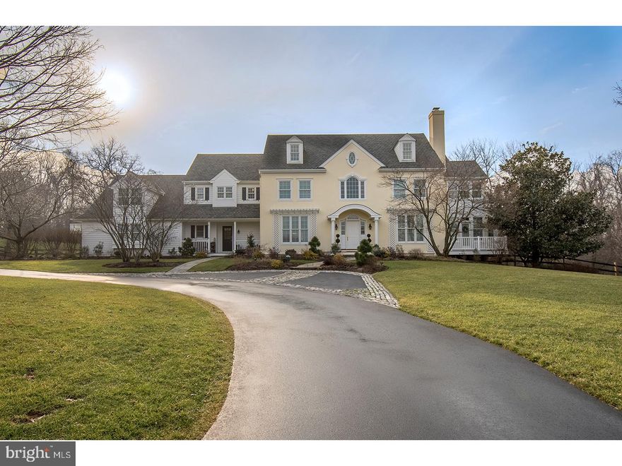Outstanding property, Classic Diament built home significantly improved by original owners over 21 yrs. The tradition of nearby Valley Forge Park sets the tone for Maple Hill's captivating setting.  This serene location offers no compromise of convenience, located in the acclaimed Tredyffrin-Easttown School District just minutes to Rt 202, new PA Turnpike Rt 29 slip ramp, Great Valley Corp Ctr, King of Prussia & Main Line shopping. Innovative craftsmanship & architectural integrity are showcased in this John Diament built custom, tailored to its unique landscape. Creative woodworking designs & intimate details in every room. A combination of exceptional design, intricate finishes and historical elements invokes a home with individual personality and style. So many unique features starting w/ the old Chestnut Hill curb step up to covered front porch. Enter grand foyer with Juliet balcony overlook and curved stairway w/ mahogany rail. Dining rm w/ speakers on left w/ raised panel wainscoting from antique doors, Living rm w/ speakers & brick fireplace, flows to Conservatory/Library w/ glass French drs to private deck(10x12) connecting to 2nd Office w/ speakers. Barrel curved entry pass thru Butler area w/mahogany built-ins into NEW Gourmet Cherry Kitchen w/ quartzite counters&huge island(4x8),walk-in pantry(4x6), Wolf six-burner commercial stove, Miele DW, Sub-Zero Refrig, Wolf microwave & warming drawer, speakers, etc. Cathedral beamed Family room(dramatic 15'ceiling) w/ speakers, custom fireplace created w/ reclaimed antique dry-laid barn stone w/ patina not duplicated, plus 8' entertainment center! From the Breakfast area via new sliders to outdoor entertainment extraordinaire: huge pool/spa, hot tub, massive deck(21x31) w/ outdoor Lynx grill, L-shaped granite counter, doll house serving as pool storage & 6 speakers to enjoy hours of fun.  Rounding out 1st fl w/ 9' ceilings are formal & informal powder rooms, laundry w/ work counter & useful cabinetry.  Master suite offers cathedral ceiling, speakers, Sitting room and gorgeous NEW Master bathroom w/ speakers.  The basement boasts a Home Theater with 100" projection screen, surround sound(29x30), wet bar with D/W, refrig & icemaker, granite 2-tier countertops & tile backsplash, 15 recessed lights, Pool table room(15 x 18) w/ speakers, 3rd powder rm and outside exit.  There's not enough room to give all highlights but to finish up there's a sophisticated security system & 16 zone sprinkler system.