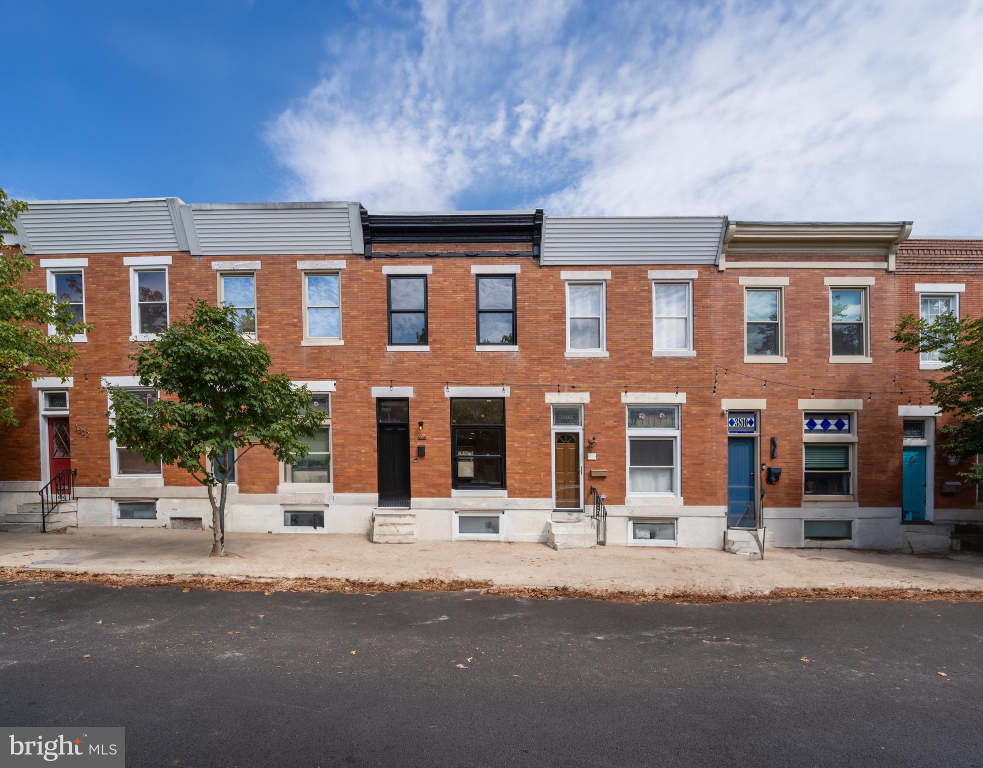 Presenting 3806 Foster Ave, an all new renovation on a wide, tree lined street with cafe lights for beautiful nights! This beautiful home has 4 bedrooms, and a bathroom on EVERY LEVEL including 2 full upstairs, with upper level laundry too.
Standard features include all new systems, composite roof top deck (13X16) with access via 13x16 rear deck, SS upgraded kitchen appliances included, hardwired front RING camera and SIMPLISAFE included (tenants only pay monitoring if they desire), Oak interior staircases and railings, upgraded lighting package, quartz countertops and under-cabinet lighting, all standard. This home boasts a fabulous location, with commendable roof deck views, and a great central Brewer's Hill block on a wide street.
Credit and income restrictions apply. Max occupancy limits apply. Professionally and locally managed.