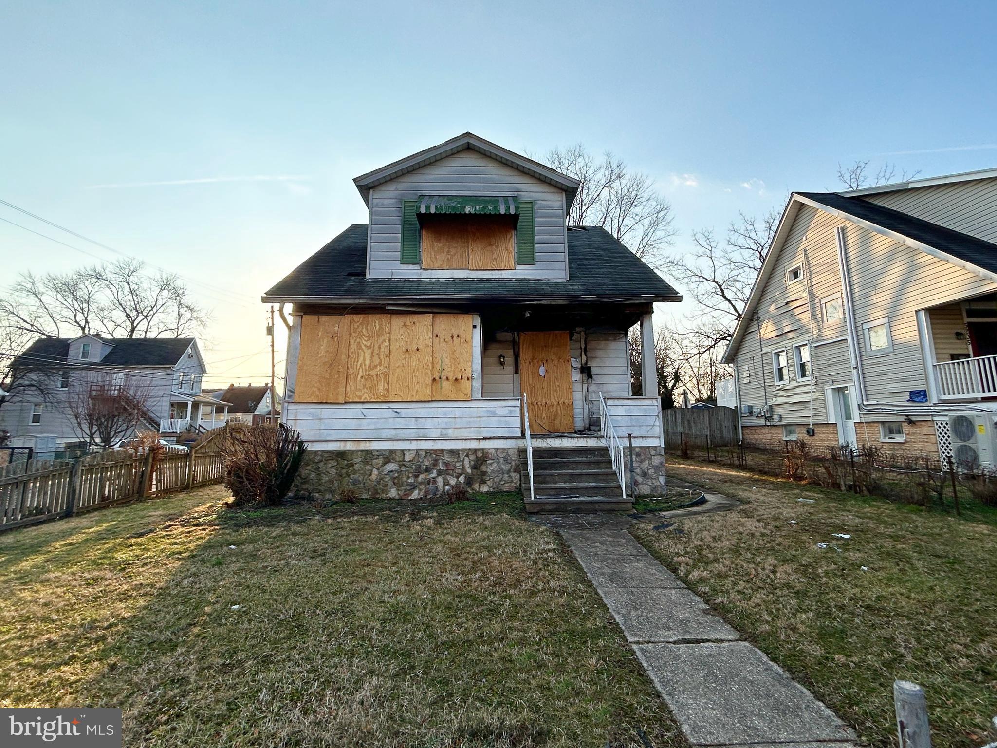 Welcome to this cape cod home located a few minutes away from Barbara and Parkwood Park in Baltimore City. This property will be a great addition to any investor's portfolio to renovate and flip. It can also be an amazing investment for homeowners looking for an affordable property to rehabilitate and live. Home is seated in 0.16 acres lot with 7096 of living space, 3 bedrooms and 2 full baths. It is a convenient location since it just a few blocks away from Gardenville Shopping Center, ALDI and public transportation.