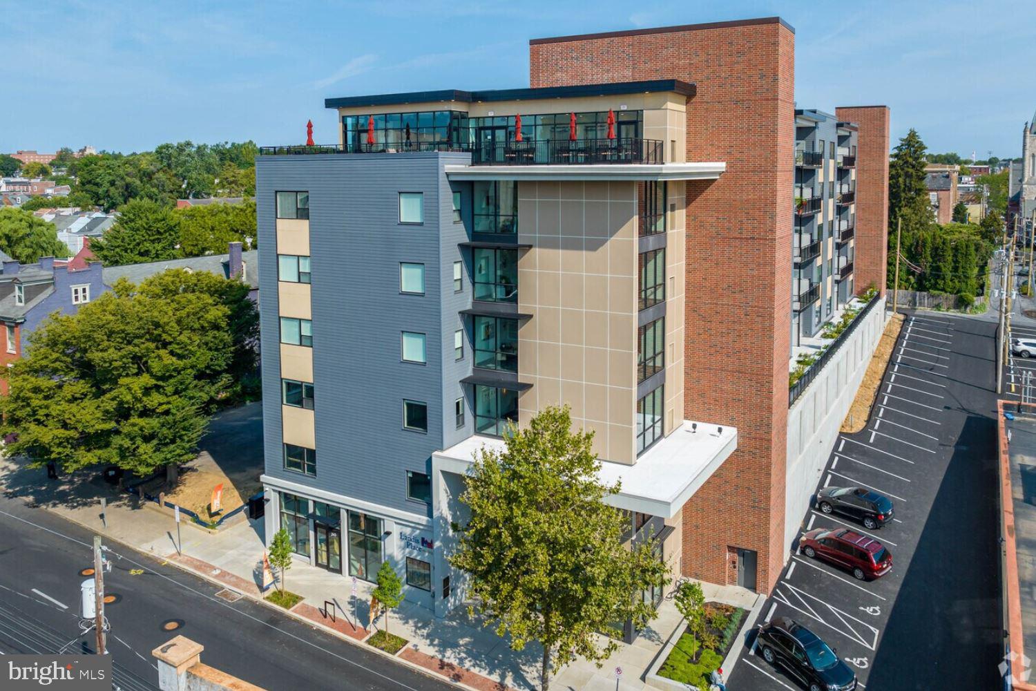 LANDIS PLACE ON KING 55+ COMMUNITY – 8 UNITS REMAIN AVAILABLE & READY FOR MOVE-IN | Landis Communities’ latest community-driven project is a brand new property that is located in Lancaster City on West King Street just steps away from all that Downtown Lancaster City has to offer including the Fulton Theater, Central Market, Marriott Hotel & Convention Center + many great restaurants & shopping opportunities! The 6-story building offers 79 apartments each with a private outdoor space and a shared rooftop terrace! Each apartment features your own washer/dryer, private balconies or patios, dishwasher, garbage disposal, electric oven/range, built-in microwave, refrigerator, large bedroom closet, operable windows, faux-wood blind window treatments, LVT flooring in kitchen/living/dining room & carpet in bedroom(s). The secure-access building will feature 2 elevators, hard-wired security/fire system, multiple community rooms, an exercise room & a shared rooftop terrace with fantastic city views located on the 6th floor for all Residents to utilize! Landis has an onsite community manager and a communiy navagator who will be available to assist Residents with anything from coordinating transportation to appointments to organizing a community event! Walnut suite rents range from $1,995 - $2,200 per month (depending on your floor!). Residents pay Electric directly to PP&L and a Community Services fee of $75 (1 resident) or $85 (2 residents) per month (this fee includes high-speed, secure, wireless internet, water/sewer/trash & maintenance of all common areas). Onsite storage space is also available for lease ranging from $25-$35/month per storage unit. Ready to secure your preferred apartment at Landis Place on King? You can apply now! There is an in state PA application fee of $45/per applicant and an out of state application fee of $60/per applicant.