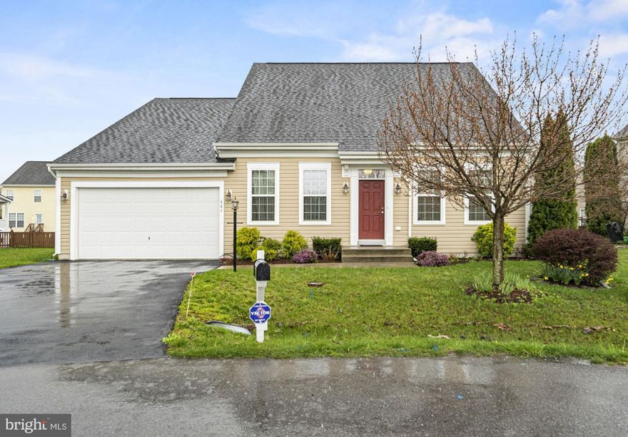 Welcome to your dream home nestled within the coveted Hammonds Mill subdivision of Berkeley County! This immaculate residence offers the pinnacle of suburban living, combining comfort, convenience, and sophistication. With 3 bedrooms, 2 baths, and a sprawling 1985 square feet of meticulously crafted living space all on one level, this home is tailored to meet the needs of discerning families.

The kitchen boasts gleaming hardwood flooring and a convenient breakfast bar. The adjacent family room creates an inviting atmosphere for gatherings and relaxation. Step through the family room onto the rear deck, where you can bask in the tranquility of your private oasis, nestled within the peaceful confines of a quiet cul-de-sac.

Experience the ease of one-level living with no stairs to contend with, offering unparalleled accessibility and comfort for every member of the family. Additional features include an eat-in kitchen area, providing a cozy spot for casual dining, and the peace of mind of knowing that the HVAC system and washer-dryer are just 2 years old, ensuring efficiency and reliability for years to come.

Enjoy the convenience of a low condo fee of $330 annually, providing hassle-free maintenance and added value for homeowners. Plus, with a 2-car garage, parking and storage are a breeze, offering both convenience and functionality.

Located just moments away from Berkeley County School and within a short distance of shopping amenities, Hagerstown MD, and the VA hospital, this home offers unparalleled convenience and accessibility.

Don't miss your opportunity to experience the charm and luxury of Hammonds Mill living. Schedule a showing today and make this exquisite Berkeley County residence your forever home!