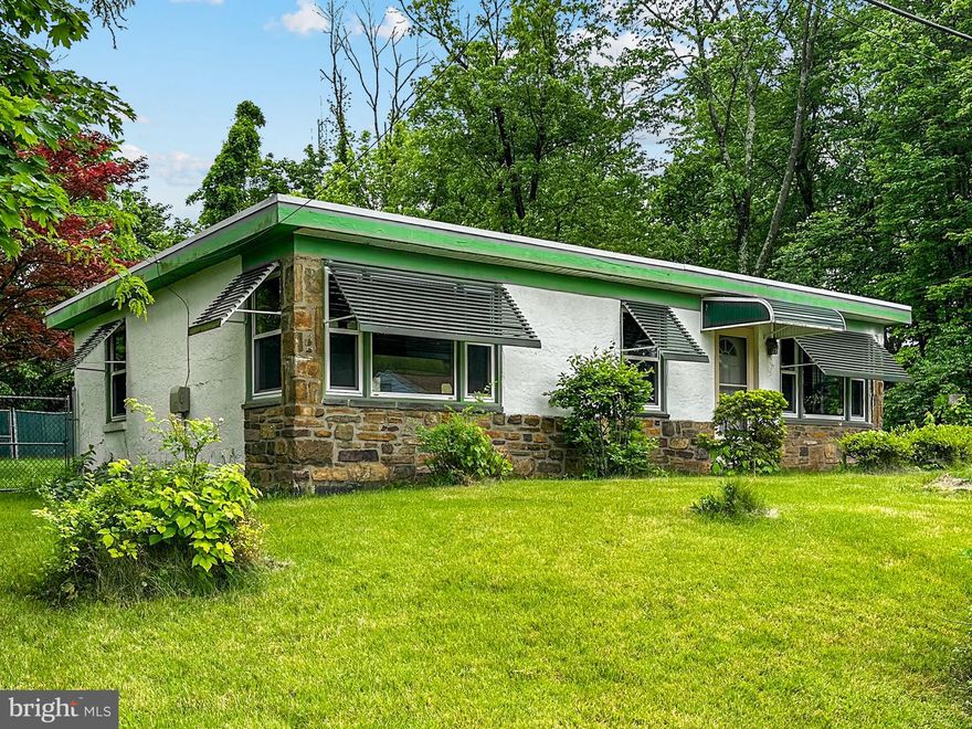 Welcome to 58 Washington Blvd in the Methacton School District. This 2-bedroom ranch-style home sits on a corner lot with off-street parking and a fenced yard. Inside, you'll find an eat-in kitchen, a living room, 2-bedrooms, and full bath on the main level.  The basement is partially finished and offers additional potential. The property features an oil boiler with radiators and summer/winter hook-up. The home is connected to public water and sewer. The house has a flat rolled-rubber roof. There is a nice storage shed and covered rear patio. Renovation is needed, but there’s opportunity here for investors or buyers ready to create value. This is an estate sale and the home is being sold in as-is condition.