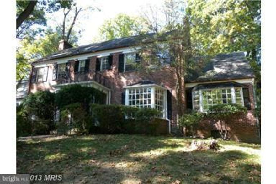 Fantastic opportunity to own 2.35 acre lot in the heart of Bethesda in Bradley Hills. Build your dream home !!! Present house is a tear-down, strictly sold "AS-IS". Water. electric and gas lines are at the house.