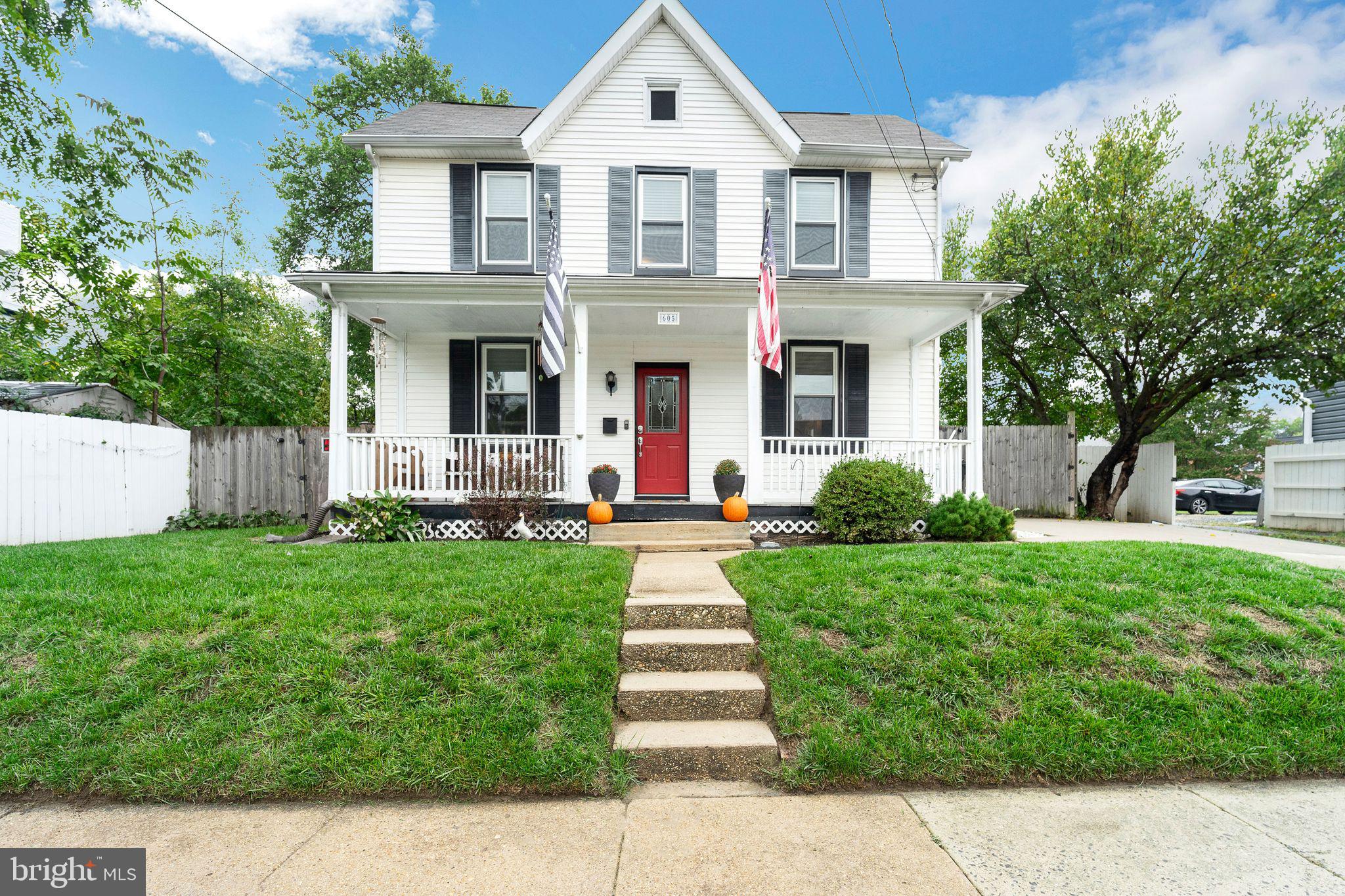 **HUGE PRICE IMPROVEMENT! The sellers are highly motivated on this beautiful home in the historic district of Laurel. Welcome to 605 Fairlawn Avenue, located in the heart of Laurel's historic district. Step inside of this beautifully updated victorian style home. Enter through the front door under the covered porch, and the original hardwood floors and exposed beams invite you in. The main floor boasts an open style floor-plan with plenty of space and one full updated bathroom. Upstairs you will find 3 bedrooms and another fully updated bathroom. Plenty of storage space is available with the large cellar style crawlspace and a very open attic. This home also has new windows, doors and HVAC system. Fully fenced backyard with a drainage system installed so it stays dry and a patio for entertaining. You do not want to miss this one!