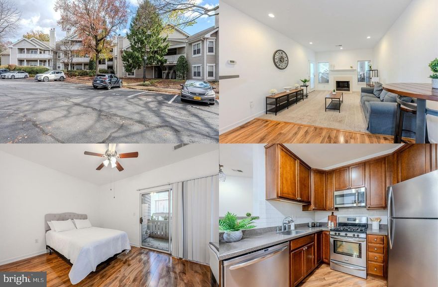 This charming 1-bedroom, 1-bath patio condo located in the sought after Sanderling community has everything you’re looking for, a private covered patio, assigned parking space, open floor plan, 9’ ceilings, and a cozy fireplace. Upgrades abound including rich hardwood style laminate flooring, chic lighting, soft neutral color palette, a beautifully upgraded kitchen and bath, and a brand new washer and dryer that will soon be installed make this home move-in ready!  As a main-level unit, you’ll enjoy easy access and the convenience of a designated parking space (A11) along with plenty of marked visitor spots. ****** This well-maintained condo features an open kitchen with upgraded wood cabinetry, granite countertops, stainless steel appliances, and a stylish subway tile backsplash. The living room features twin windows and recessed lighting that illuminates warm neutral paint, plush carpet replaced in April 2019, and a cozy fireplace that invites you to relax and unwind. Here, a glass door opens to a covered patio, the ideal spot to enjoy morning coffee or relax at the end of the day. ****** Wide plank flooring flows into the light filled bedroom boasting a lighted ceiling fan and sliding glass doors to the patio. A walk-in closet leads to the dual entry bath that has been updated to perfection with gleaming granite countertop, sleek mirror, lighting and fixtures, and a tub/shower with shimmering tile surround with inlay. A laundry closet with a a brand new washer and dryer that has been order and soon to be installed, and water, sewer and trash included in the condo fee add convenience.  Exciting news for Spring 2025—Sanderling is installing brand-new windows, adding even more value to this fantastic home! The unit comes furnished, making it a perfect move-in-ready option. ****** All this in a tranquil residential setting just minutes from Route 29, Route 28, I-66, the Fairfax County Parkway, and other major routes with easy access to some of the finest shopping, dining, and entertainment experiences the area has to offer. Fabulous community amenities include an outdoor swimming pool, a community center with party and meeting rooms, a fitness center, picnic areas, walking/jogging paths, pond, and so much more! It’s a perfect home in a peaceful, yet vibrant community!