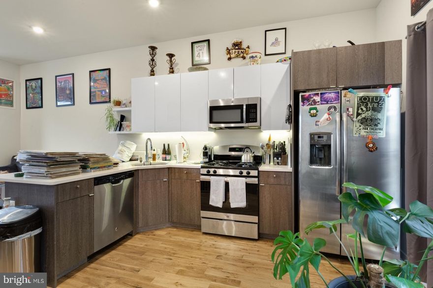 Available Early June:

Welcome to 1764 N Hope St #1A! Located on a quiet side street in the popular Olde Kensington area of Philadelphia, this fantastic 2 bedroom, 1.5 bathroom is a bi-level apartment featuring hardwood floors, recessed lighting, a balcony, and in-unit laundry. You enter the unit into the living room with hardwood floors, tons of sunlight, and a lovely half bath for your convenience. Continue back through the open floor plan to the kitchen, which offers bar seating at the counter, cabinets above and below for storage, and stainless steel appliances including a fridge, dishwasher, gas oven/stove range, and built-in overhead microwave. From the kitchen you can access your balcony - perfect for enjoying your morning cup of coffee! The spiral staircase takes you to the lower level where you will find two spacious bedrooms, each with ample closet space and more natural light. The sleek bathroom is accessible from the hall as well as directly from the main bedroom and boasts tile flooring, a shower-tub combo with white subway tile, and a vanity with additional storage space underneath. The building has a common roof deck where you can enjoy breathtaking views of the Philadelphia skyline and get to know your neighbors! This incredible space won't last long - schedule a tour today!

Lease Terms:

Generally, 1st month, 12th month, and 1 month security deposit due at, or prior to, lease signing. Other terms may be required by Landlord. $55 application fee per applicant. Pets are conditional on owner's approval and may require an additional fee if accepted. (Generally, $500/dog and $250/cat). Tenants responsible for: electricity, gas, cable/internet, and a $50/month flat water fee. Landlord Requirements: Applicants to make 3x the monthly rent in verifiable net income, credit history to be considered (i.e. no active collections), no evictions within the past 4 years, and must have a verifiable rental history with on-time rental payments. Exceptions to this criteria may exist under the law and will be considered.