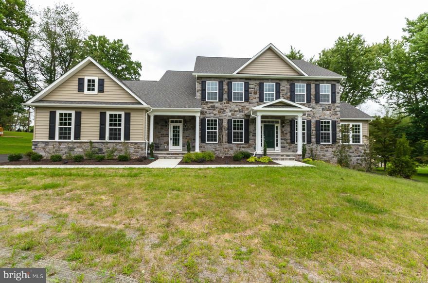 NEW CUSTOM HOME READY FOR IMMEDIATE DELIVERY!  Spectacular 5BR/4.5BA features gleaming wood floors - Granite/SS gourmet kitchen   Sun-filled conservatory with vaulted ceilings   Immense LL rec room with full wet bar   Spacious MBR suite with tray ceiling, luxury, marble BA. 1st flr office--GREAT DESIGN. Features and finishes you would expect in a NEW HOME! Buyer pays all rec. and TT.  MHBR#6113