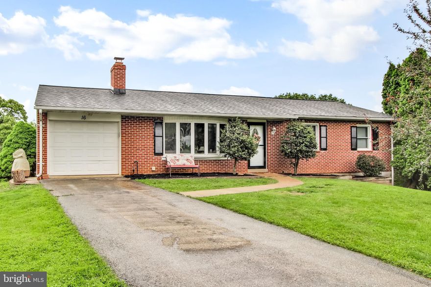 This adorable 3 BR, 2 BA home sits at the end of a cul-de-sac in Southern Farms, conveniently located near shopping and schools!  This brick rancher is great for a starter home or someone looking to down size to one level living!  This cutie offers 3 BR and 1 full bath on the main level, as well as a large eat-in kitchen, and bright living room with woodstove for those winter nights!   Plenty of on and off-street parking, as well as a one-car garage!  The roof and siding was installed in 2018, and the house has replacement windows as well.   Unfinished, walk-out lower level does have a full bath with shower, as well as laundry area and could easily be finished or use for storage!  All this and a one-year home warranty make this a great value!