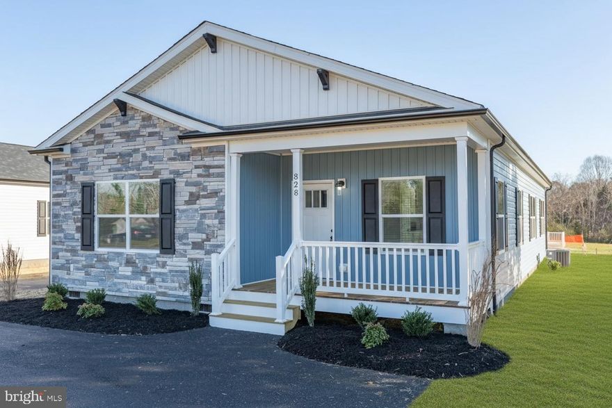 COMPLETE & MOVE-IN READY! Brand-new 3BR/2BA home offering over 1,700 sq. ft. of modern living in the heart of town. Features include 9’ ceilings, crown molding, recessed lighting, black fixtures, pendant lighting, oversized ceiling fan, and custom shiplap accents. Kitchen boasts quartz countertops, tile backsplash, stainless steel appliances, and a large island with abundant cabinet space. Dining room includes sliding glass door leading to a 12x14 rear deck with vinyl rails.
Primary suite offers walk-in closet, dual vanities, and custom tile shower. Exterior highlights include 6’x15’ covered front porch with stacked stone, black gutters and pediments, professional landscaping, and paved parking. Connected to public water and sewer.
Great location—15 mins to Lake Anna, 40 mins to Short Pump, and 45 mins to Charlottesville. Local park and baseball field within walking distance. High school with track just 1.7 miles away. Dog park located 2 miles from the home.
Louisa County schools have been a top-rated school district—recognized as one of the 2023 Best School Districts in America. Seller will cover first year of lawn maintenance. Additional lots and floor plans available.