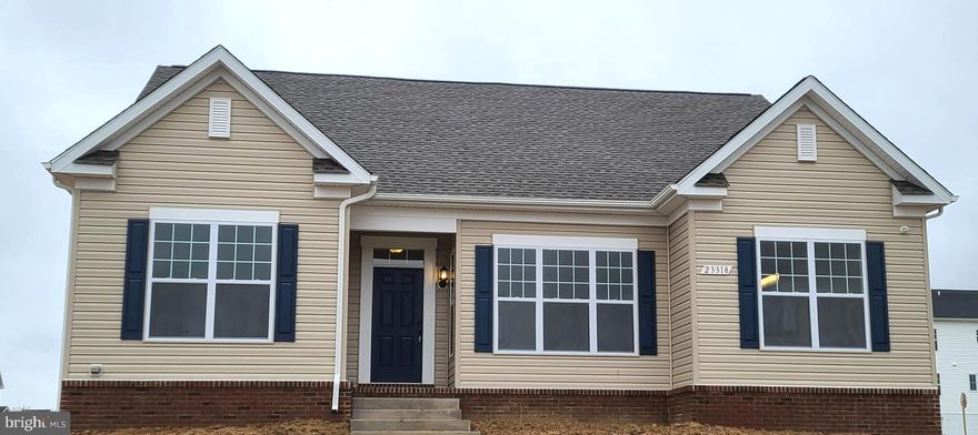 Lusby Floorplan (Rambler): Sunroom Extension, Finished Rec. Room and Den/BR in Basement, Vinyl Planks at Foyer, Great Room, Dining Room and Hall, Covered Front Stoop, Covered Rear Porch, Walk-In Closet at Owner's Suite, Owner's Shower comes with Seat, HUGE Kitchen w/Island, Walk-In Pantry, Laundry on Main Level. Granite Kitchen Countertops, Upgraded Cabinetry, Stainless Steel Appliances. Community Amenities Feature a Clubhouse, Pool, Playground, Tennis/Pickleball Court, Basketball Court, Volleyball Net, Walking Trails, Sidewalks, Street Lights.