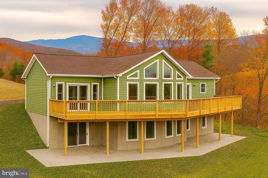 A CHALET with VIEWS under $500K?!?!  Incredible MOUNTAIN Views!  Peaceful, serene mountain life in excellent commuter location less than one hour from Vienna Metro.  The homesite sits on level ground with a gentle slope to allow for a walk-out and nice yard.  Borders Blue Ridge Preserve conservation land. The setting of this neighborhood is truly remarkable - surrounded by beauty, forests, and rolling vistas.  Enjoy deeded access to several mountain lakes and the Shenandoah River!  Cathedral ceilings, gourmet kitchen with island and optional fireplace in the great room with floor-to-ceiling windows to capture those views. Pick your own finishes and customize.  Builder is financing the construction of this amazing home, so you can purchase with a standard loan, including 100% financing with no down payment (no construction loan needed)!  Construction is about to begin - with time to customize with your own finishes and custom options!  Select your own siding, shingles, flooring, counter tops and many other finishes!  You will love the full length front deck that has optional private access from the master suite that features a walk-in closet and its own full bathroom that includes double vanity.   Spacious 2nd & 3rd bedrooms.  Lower level can be finished to increase your living space - with walk-out to nicely graded yard.  Unfinished basement could be finished in the future for a total of 2700+ square feet of living space!  Or add an optional garage in the lower level.   Photos are of similar homes previously built.  Shenandoah Farms is a beautiful mountain getaway with many amenities including access to Lake of the Clouds, Spring Lake, deeded access and boat landing to the Shenandoah River, recreation areas, a community center all in the gateway to the Shenandoah National Park & Skyline Drive.  Incredible wineries right up the street and close to G. Richard Thompson Wildlife Management Area with mountain biking, hiking and AT Trail access.  Only a few minutes to Front Royal, and all the convenience of shopping, dining and entertainment.   Numeric address is for listing purposes - does not correspond to GPS location or permanent address, which will be assigned near completion.  Shown by appointment.  Agent/Owner.  SEVERAL FLOOR PLANS AVAILABLE - CHECK OUT LARGER CHALET w/more SqFt, split-bedroom concept & 2-car garage.