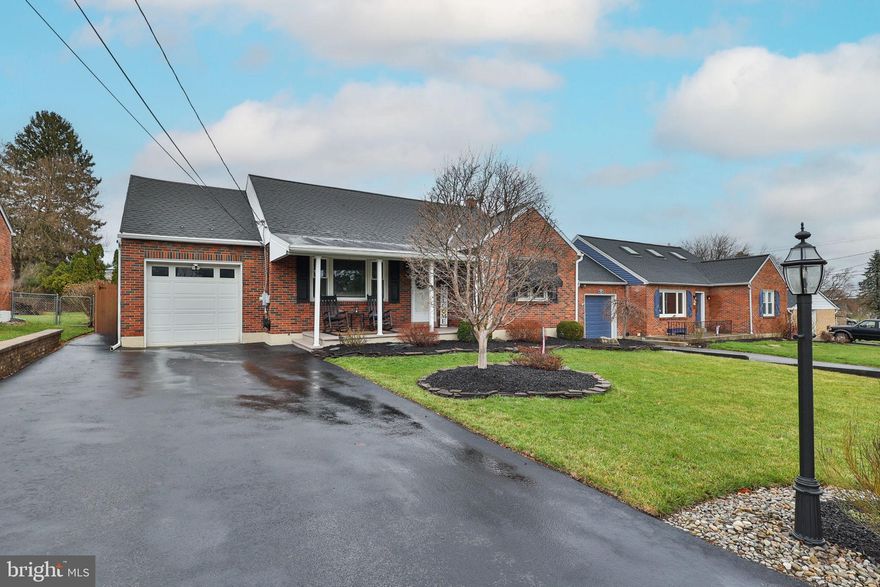 SHOWINGS START SATURDAY MARCH 28, 12-2PM!! Palmer Township Cape Cod! This all brick home showcases quality and convenience! One floor living with so many lifestyle options! Stylish and open family room boasts hardwood floors, neutral decor and large picture window that allows all the natural light to shine in! Modern kitchen with an abundance of storage and counter workspace! Tile backsplash, stainless steel appliances and access to the rear yard! Spacious dining room with more hardwood flooring and plenty of space for company! Primary bedroom provides ample closet space and continues the charm from the rest of the home! Modern full hall bath with soaking tub/shower, vanity and tile floors! Second bedroom is also on the first floor! Third bedroom is very large and could be used as a flex space, playroom, office or theatre! Large basement boasts an area for storage, more flexible space for added square footage and laundry room! Relax within the fully fenced in yard with a large patio, pond and mature landscaping! Enjoy Central Air, updated roof and One car garage! Close to everything and commuter friendly!