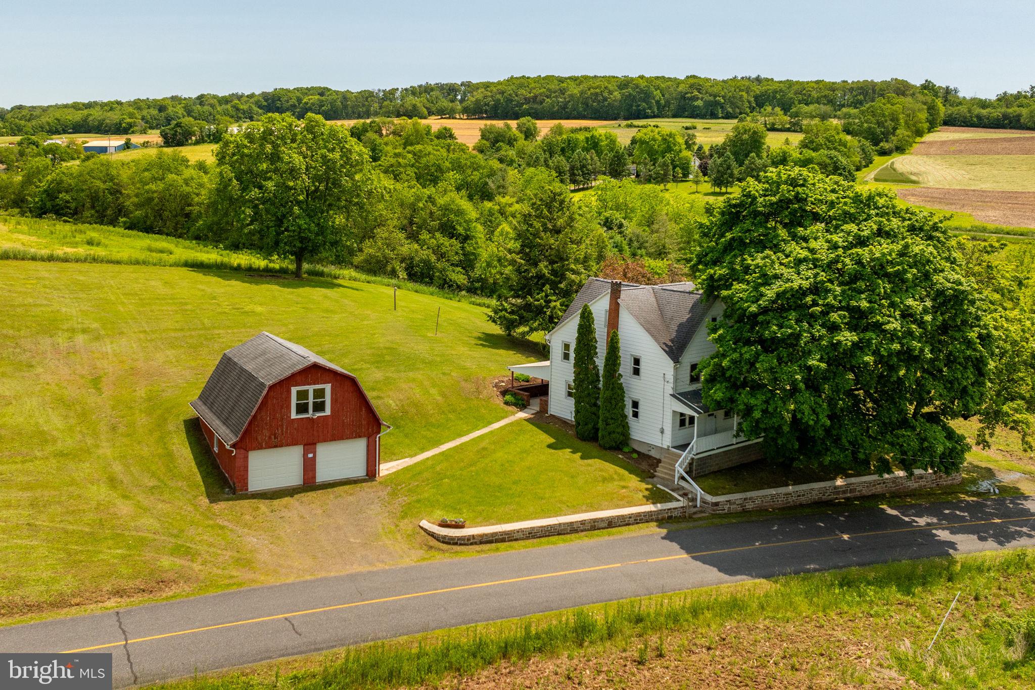 AUCTION PROPERTY. Auction date is Thursday, August 21st @ 5PM. List price is opening bid price only and is not indicative of the final sale price. TERMS: 10% down day of auction, balance 60 days or before. Buyer pays both transfer taxes (2% of sale price). REAL ESTATE: Rural 2 ½ Story country property farm house w/1516 SF, eat-in kitchen, living room, 3 bedrooms, 1 ½ baths, 1st floor laundry, mud room, attic, basement, oil HW baseboard heat, covered front porch, covered 27x13 patio, low maintenance house w/insulted/tilt windows, covered soffit & fascia. OUTBUILDINGS: 1 ½ story bank type masonry 2 car garage/shop 24x28 w/drive-in 2nd floor for additional storage all on 5 ½ ACRES w/stream. Frontage on Browns Rd & Herring Rd. Zoned AG. NOTE: After 76 years, owner relocating to retirement facility & serious to sell. Semi-secluded location. Minutes to Schuylkill Haven & Pine Grove w/easy access to Rt. I-83 & I-79. Quiet, country location. Economical & low taxes. OPEN HOUSE SATURDAY August 2, 9 & 16 from 1 to 4PM.