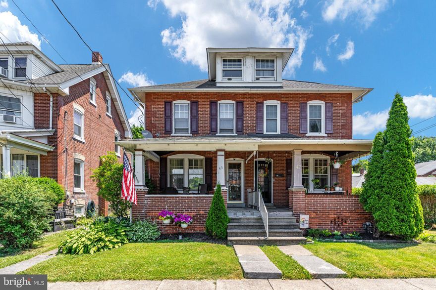 If you are looking for a beautiful Traditional Twin make your appointment today to tour this property! The Curb appeal offers an inviting front porch for your enjoyment.   Enter the  Living Room which opens into the  Dining Room through a beautiful curved archway! Great layout for gatherings! The Kitchen location offers a view of your backyard through several light filled windows. From the Kitchen you walk out onto a wonderful deck with privacy shades overlooking a lovely yard. Upstairs are located 3 bedrooms and a full bath.  There is a cedar lined double closet with shelves in the middle bedroom. The Master Bedroom has a built in vanity and mirror.  From the hallway are stairs leading to the 3rd floor where you will find a large finished room which can be used to suit the need of your lifestyle:  4th bedroom, office, family room - the choice is yours! The detached garage is oversized and can be accessed from the yard.  Attached to the garage is a carport canopy also with access from the yard.  The basement is very usable for storage, workbench, craft table!  If Community living is attractive to you Quakertown has one of the best for families!  In addition to the Urban Renewal of Old Town with its Breweries, Pubs, Black River Wine Bar, Trolley Barn Public Market and Antique Shops you will find Quinby's Playground (fantastic), Quakertown Community Pool,  James Michener Free Public Library, Soccer and Baseball Fields, Biking and Walking Trails, The Univest Center for the Arts are all within walking distance of each other!  Free Fall Action Park,  McCooles Community Theater and more are all just minutes away!  Be certain to make an appointment to tour this great property today!