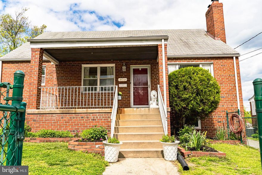 Well maintained charming 3 level cape cod with a lovely sunny front porch, fence in front and a privacy fence at the rear.  Close to the metro, Washington DC and stores. The main level has a nice bright living room, dinning room and kitchen. Well maintained hardwood floors, big windows  and a cozy fireplace. Upstairs is the owner's suite with plenty of private living room space and a full bathroom. Downstairs is a spacious family room with new title floor, a nice renovated kitchenette with 4 bedrooms, a full bath and  its own separate entrance. It could also double as a separate in-law suite or rental!  Don't miss this well taken care of home that has had lots of love and attention from it's owner. Property being sold As-Is. **An offer deadline hast been set for tomorrow Wednesday 5/12 at 1pm.**