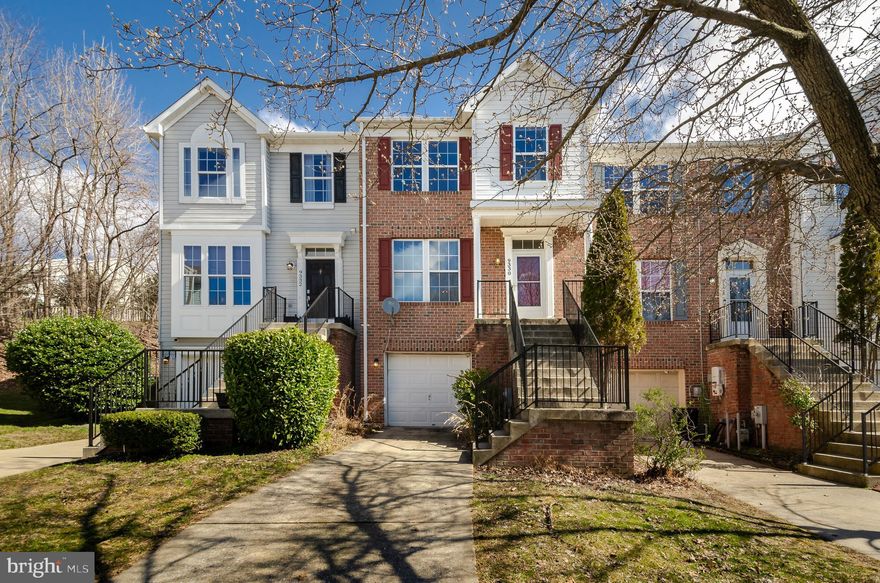 Beautiful 3 story Town Home in the heart of Owings Mills. Featuring 4 Possible Bedrooms, 3 .5 Bathrooms, 1 Car Garage with Driveway on a Cul-De-Sac. Custom painted, Updated bathroom, Washer & Dryer in the unit, Huge deck off Kitchen for entertaining and BBQ'S., Backs to trees.  Crown Molding, Bamboo Hardwood Floors, vaulted ceiling, Huge Master Suite with walk-in closet and master bath with double sink. A commuters dream close to major routes and shopping. Schedule a private tour today.