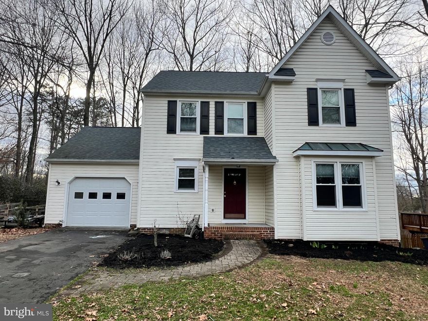 Welcome to 9815 Fendale Lane! If a nice colonial in a well established and family friendly neighborhood along with amazing privacy and serenity in a spacious wooded backyard is what you are seeking - look no further! This beautiful 3 Bedroom 2.5 Bath Colonial located in Lee's Hill offers a roof and windows all under 5 years old, vaulted ceilings in master bedroom and bathroom, a Gas fireplace and furnace, a nice Walk-in master closet with built-ins for solid storage and much more. The amazing outdoor space in the back will truly wow you and allow for hours of relaxation and peaceful views of nature. The deck - freshly power washed and stained - then leads down to an awesome paver patio that backs to nothing but the great outdoors. Have the kids build a treehouse or take an afternoon to just soak the sounds of nature! The Lee's Hill Community offers 18 hole public golf course, playground, walking trails, pickleball, community pool and clubhouse and is just 5 minutes from the Spotsylvania VRE station!