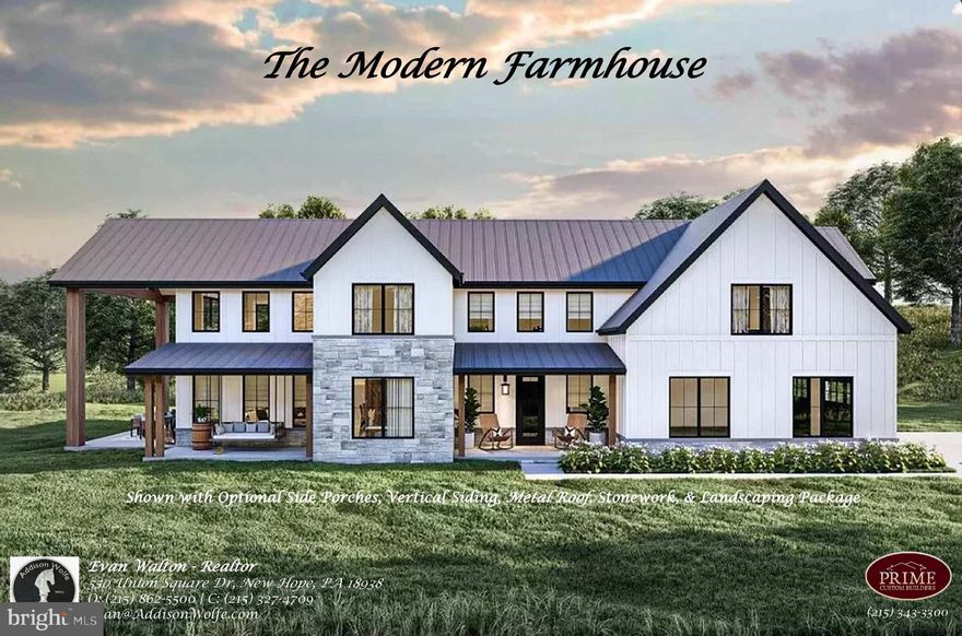 Eagle's Nest is a once in a lifetime custom new construction opportunity with long distance views stretching miles across Bucks, Northampton and Hunterdon Counties. Just minutes from the Delaware River nestled on a plateau among a mature landscape and rolling hills this magnificent 14 acre homesite awaits your vision. Prime Custom Builders offers standard luxury features with spectacular design and a seamless blend of sophistication and craftsmanship.  There is a main floor and upper level primary suite available with lavish bathroom selections and sumptuous walk in closets. The warm and spacious family room offers a floor to ceiling gas fireplace,  dramatic two story ceiling and sweeping views.  The gourmet kitchen offers high end appliances, custom cabinetry, and a oversized pantry. Every aspect of the home can be customized to bring your vision to life. Easy access to rt 78 & Easton Rd. 90 mins to Manhattan and  a short ride to Allentown, Bethlehem & Easton.