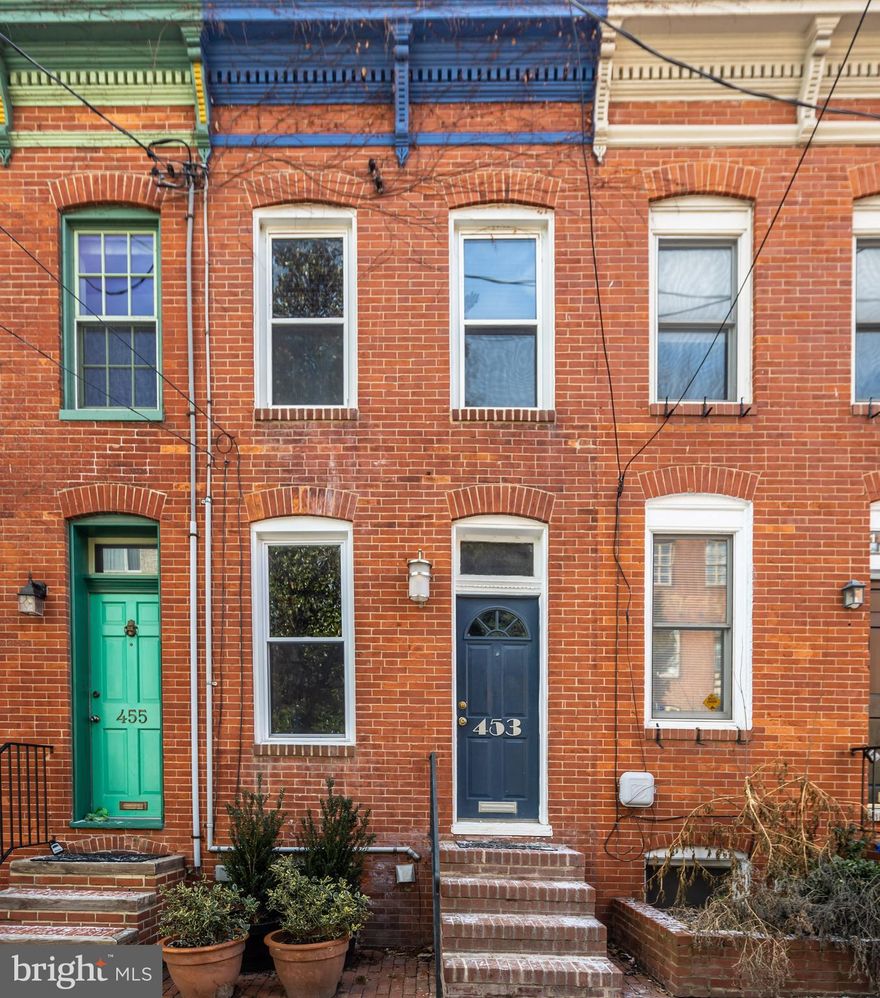 Great value in Federal Hill! Affordable charming townhouse on prime block. Exposed brick, some fresh paint, original floors. Large rear patio - an urban oasis! Available now!