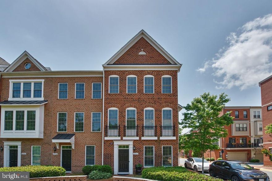 Stunning End-Unit Townhome with 2-Car Garage in Sought-After Downtown Leesburg. Discover luxury living in this beautiful 4-level, all-brick end-unit townhome, situated in the highly desired Crescent Place community in downtown Leesburg. With 3 bedrooms, 3.5 baths, and a versatile 3-zone HVAC system, this home offers both comfort and efficiency. The open floor plan is enhanced by natural light streaming through plantation-style shutters on every window, and ahouse-wide alarm system for peace of mind. 
The ground level features a flexible rec room/office space, complete with large storage closet, half bath, and elegant wide-plank hardwood floors connecting to the spacious two-car garage complete with ceiling storage racks and epoxy flooring, making organization a breeze. 
On the main level, you'll find an open-concept kitchen and living area with stylish wide-plank hardwood flooring throughout. The gourmet eat-in kitchen boasts quartz countertops, a spacious island with seating, 42" cabinetry, stainless steel appliances, gas cooking, a refrigerator w/both cold and hot water dispensers, complemented by a large pantry. The inviting living area features a cozy gas fireplace, built-in Bose audio system, a hand-crafted brick accent wall, and a drink station with a built-in tap fridge"perfect for entertaining.
The third level hosts a spacious primary suite complete with a sitting nook, an expansive walk-in closet, and a luxury bath with double sinks, a soaking tub, and a separate large shower. An additional bedroom on this level also features an en-suite bath and a generous closet. The convenient laundry room with washer & dryer includes storage and sink.
The entire fourth level serves as a private sanctuary, with a large bedroom, en-suite bath, ample closet space with extra storage, and a rooftop terrace"ideal for relaxation and outdoor enjoyment.
Overlooking a quaint park and the W&OD path, this home is just adjacent to downtown Leesburg's vibrant restaurants and shops. Enjoy urban living with suburban tranquility"schedule your showing today!