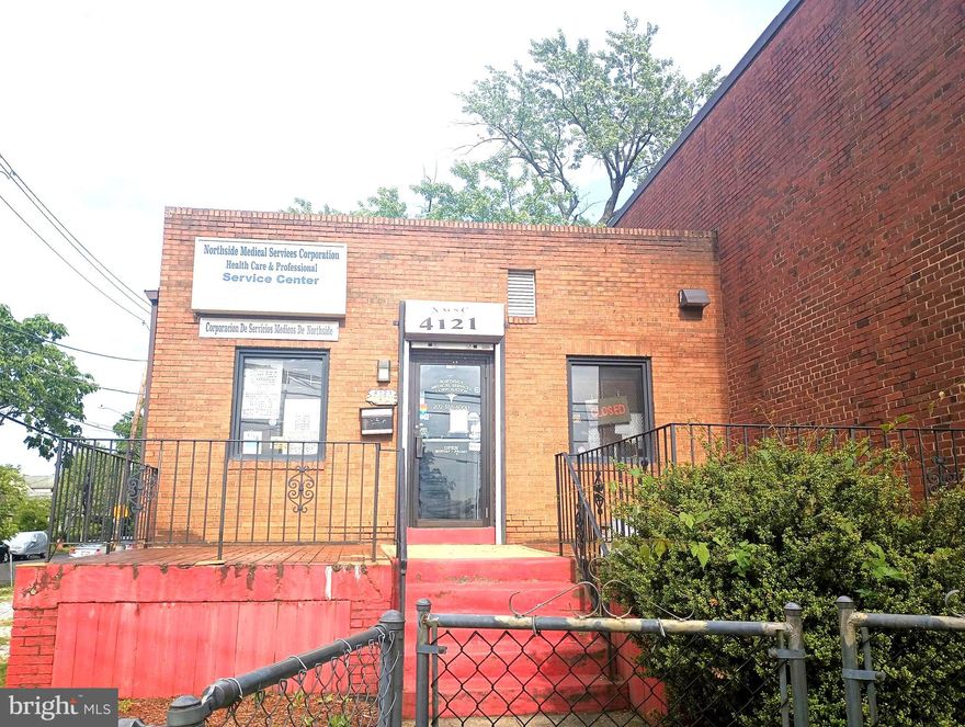 Exciting Opportunity: Prime Tenant-Occupied Property! Seller financing is available with 30% down.

Welcome to a lucrative investment opportunity right across from the bustling Minnesota Ave subway station. This property, currently serving as a thriving doctor's office. Seller financing available with 30% down,6% interest and 60 month option.

Generating a gross income of $21,600, the current rent is just month to month . With the potential to raise rent. The value is in the lot this being corner unit and zoned MU-3A tons of potentials. 

Property can be delivered vacant .

Don't miss out on this golden opportunity to own a prime piece of real estate. Sold " AS IS"!
Plenty of parking side parking belongs to the city and parking is allowed as long as driveway is gravel.