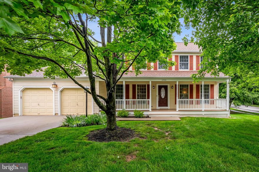 OPEN HOUSE CANCELED. Located in Columbia's popular River's Edge, this lovingly maintained porch-front 4 bedroom, 2.5 bath center hall colonial sits on a beautiful corner lot with a 2 car garage and expansive .5 acre yard 

The main level features a traditional layout in addition to a home office and a kitchen that opens to a large family room with gas fireplace. You'll also find French doors that lead to a recently updated large rear deck with Trex decking and stairs to the backyard. A mudroom/laundry room connects the family room with the 2-car garage.

Upstairs you'll find 3 bedrooms and a full hall bath along with a larger primary suite with walk in closet and full bath with dual vanities, a soaking tub and a shower.

The basement is partially finished as a family room/recreation room and offers loads of additional storage and expansion opportunities as well as being plumbed for an additional bathroom. There are patio doors above grade that walk out to the rear yard.   Situated on a beautifully landscaped lot, the yard includes a garden shed.

Pointers Run, Clarksvill Middle + Atholton High Schools (buyer to verify).  The home is not part of required Columbia Association or Hickory Ridge covenants.

Improvements in the last 5-10 years include a replaced roof, updated HVAC and stainless steel appliances. Other items await your freshening and updates. This is an estate sale and being sold "as is" but is thought to be in very good condition.