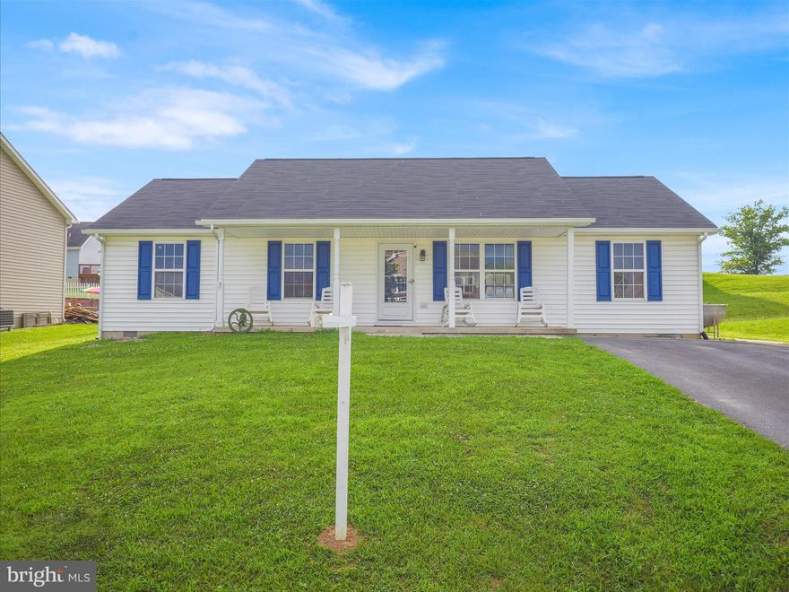Welcome home to this beautifully maintained 4-bedroom, 2 full bath rancher located in the sought-after Ridgefield community. Situated on just under a quarter-acre of land. Featuring stylish LVP flooring throughout, offering both durability and a modern touch. The kitchen is equipped with well-kept appliances that are just 4 years old, complemented by a dining room perfect for gatherings and family meals. The washer and dryer are only 3 years old, adding convenience to your daily routine. Generously-sized primary bedroom with a walk-in closet and en suite. Enjoy peace of mind with a newer roof (only 3 years old). Take full advantage of the spacious, fully fenced backyard—ideal for entertaining, pets, or play. Relax or host guests on the large patio, and ample storage in the 10x16 shed. Located just minutes from Interstate 81 and close to shopping, dining, and everyday conveniences. Don’t miss out on this wonderful one-level living opportunity -- schedule your showing today!