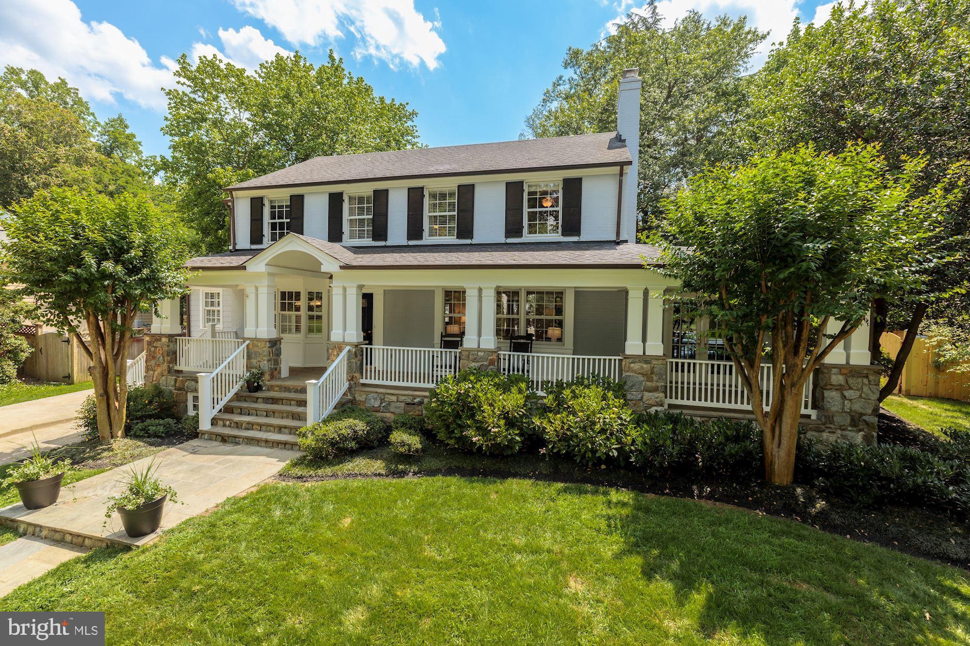 Welcome to 4912 Baltan Road – beautifully reimagined top-to-bottom! This home checks every buyer’s wishlist and features stunning Kitchen open to Family Room, rare five bedroom ‘up’, discreet Mudroom entry off the driveway area, multiple options for Home Office(s), screened Porch, versatile space in Lower Level, and fabulous level lot with greenspace and pretty terraces for entertaining.
The coveted Sumner enclave offers the best of all worlds. Enjoy a neighborhood feel, walkability to conveniences, proximity to the Capital Crescent Trail and acres of parkland, and just minutes to the DC line. Named after General Edwin Vose Sumner – a Union Army general in the Civil War – the Sumner neighborhood will not disappoint.