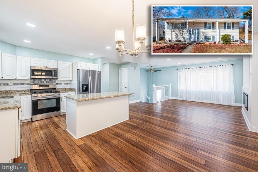 WELCOME TO 1008 PINETOP DR. - A PICTURE PERFECT RENTAL LOCATED IN A QUIET CUL-DE-SAC! 
 This well maintained split foyer home features an open floor plan with new wood flooring, a spacious living room with an electric fireplace and dining area, a recently renovated island kitchen with granite counters & ss appliances, 2 generously sized main level bedrooms with a hall bath with double sinks, a fully finished basement with a family room with a wood stove, 2 bedrooms, 1 full bath, and storage, & a 3 season screened porch that overlooks the rear yard with a storage shed!  Located just seconds from the area schools, & convenient to Baltimore, Annapolis and Ft Meade.    Pets are case by case. $30 monthly pet rent.   Renters insurance required .  Credit and income requirements