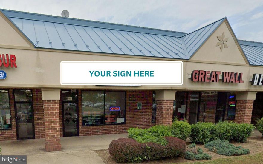 Currently built out as a Salon 1,600 square feet and plenty of parking! Introducing an exceptional opportunity to establish or expand your business at Bealeton Village Center, located in the thriving community of Bealeton, VA. This prime commercial property for lease presents an ideal environment for a wide range of businesses, offering both convenience and visibility in a highly sought-after location. Situated in the heart of Bealeton making it an ideal hub for local and regional commerce. With its strategic position just off the bustling main street, this commercial property offers exceptional visibility and exposure to potential customers, ensuring maximum foot traffic and a steady stream of visitors. The property itself features a well-designed and professionally maintained space you can customize according to your business needs. With ample square footage, flexible floor plans, and modern amenities, Bealeton Village Center offers the perfect setting for various industries, such as retail, office spaces, medical practices, or creative ventures. Step into a vibrant business community, surrounded by other successful enterprises and a supportive network of entrepreneurs. Bealeton Village Center's unique blend of local businesses and national retailers creates a dynamic and diverse ecosystem that fosters growth and collaboration, offering opportunities for partnerships and cross-promotion.
In addition to its strategic location and welcoming business environment, Bealeton Village Center benefits from the surrounding area's strong population demographics and steady growth. Bealeton's residents, drawn to its small-town charm and close-knit community, provide a built-in customer base eager to support local businesses and contribute to their success. Experience the advantages of leasing at Bealeton Village Center, where you'll find competitive lease terms, responsive property management, and a team dedicated to your business's prosperity. Embrace the opportunity to establish your brand, build your customer base, and make a lasting impact in Bealeton's flourishing business landscape.
Don't miss out on this exceptional commercial property for lease at Bealeton Village Center in Bealeton, VA. Secure your spot today!