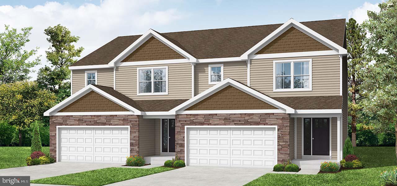 Popular Layout! This 3BR semi-detached Chestnut II design with walk-out basement and 2-car garage! Step into an inviting foyer leading to an expansive great room seamlessly connected to a dining area with slider door access to the rear deck, perfect for indoor-outdoor living. The kitchen features white cabinets, elegant granite countertops, and subway tile backsplash, all enhanced by ample lighting. First floor is completed with spacious great room and separate dining area, complete with a slider door leading to outdoor rear deck. Walkout Basement, Two-car Garage, separate laundry room! Second floor primary suite offers a large walk-in closet and a full bath featuring a double vanity. Two additional bedrooms accompanied by an additional hall bathroom complete the second floor. Take advantage of this exceptional opportunity to make this beautifully designed home yours!