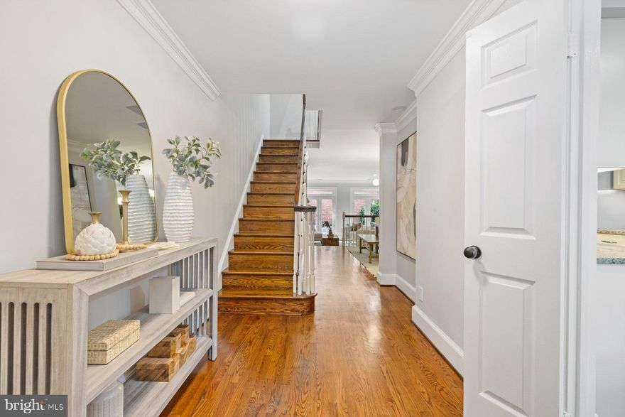 Beautiful 3 bedrooms and 3 full bathrooms, all brick colonial townhome in the heart of Old Town Alexandria. Freshly painted from top to bottom, Hardwood flooring throughout 3 levels, 2 wood burning fire place in the living room and master bedroom, New HVAC unit (2024).  The living room features 2 French doors that open onto a charming brick walled patio with a gate opening to a walkway through the common area. Conveniently located  only short blocks from Harris Teeter, Trader Joes, plenty of restaurants and shops and the Potomac River waterfront.  A couple of miles from Amazons HQ2,  Reagan National Airport, Crystal City and Potomac Yard.