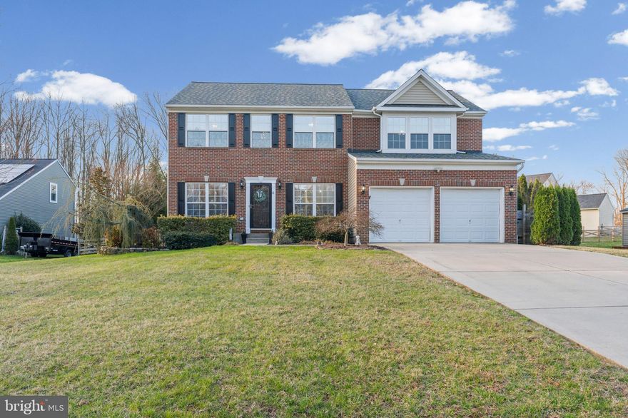 Welcome to Morning Dove Court in Aberdeen! This beautifully maintained brick-front 5-bedroom, 3.5-bath colonial offers a spacious and thoughtfully designed layout with room to live, work, and entertain.
Step inside the impressive two-story foyer and enjoy a well-appointed main level featuring a formal living room, family room with wood stove, front sitting room, separate dining room, and a private office. The eat-in kitchen includes granite countertops, stainless steel appliances, a center island, with sliding doors that lead to the backyard—perfect for everyday living and gatherings. A main-level laundry room adds convenience.
Upstairs, the primary suite offers a spacious retreat with two walk-in closets, dual sinks, a soaking tub, and a separate standing shower. The second level also includes four additional bedrooms and a full hallway bathroom, with ceiling fans in each bedroom for added comfort.
The finished walkout basement expands your living space with a bonus room, full bathroom with heated floors, storage space, and sliding doors with walkout steps and windows providing natural light.
Outdoor living shines in the immaculate fenced backyard, beautifully landscaped with evergreens and perennials for year-round appeal. The yard features paver hardscaping with lit steps and brick barrier leading to a large grassy area, along with a storage shed and well-manicured lawn.
Additional highlights include central air, forced heat, recessed lighting, sump pump, water filtration system, two-car garage, and a mix of wood, tile, carpet, and luxury vinyl plank flooring throughout adding a tailored touch to each room. 
This move-in ready home has been meticulously maintained by organized and detail-oriented owners. Major systems have been updated in recent years. 
Conveniently located near Aberdeen Proving Ground, Interstate 95, U.S. Route 40, and the MARC Train, offering easy access to Washington, DC and New York. Stay local and enjoy Festival Park, community shopping and eateries.