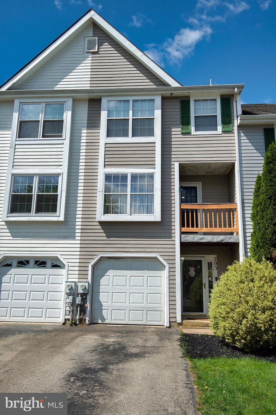 Welcome to 703 Corsica Ave in the sought after neighborhood of Pinewoods!  As you enter the home there is a finished basement room that has a multitude of uses for any owner to enjoy. The stairs take you up to a main living area with gleaming hardwood floors that span the large living room, dining room and kitchen area. The updated kitchen also has stainless steel appliances, granite countertops and a tile backsplash which makes this home move in ready! This beautiful townhome boasts two oversized bedrooms each with an en suite bathroom as well as an addition powder room for guests. Updates include a newer roof (2020), HVAC (2021), Water heater (2019) and renovated deck (2021 and repainted in 2024). This home is primed for a new family or home buyer that is looking to purchase a well maintained home that the current owners took pride in. This home will not last long!