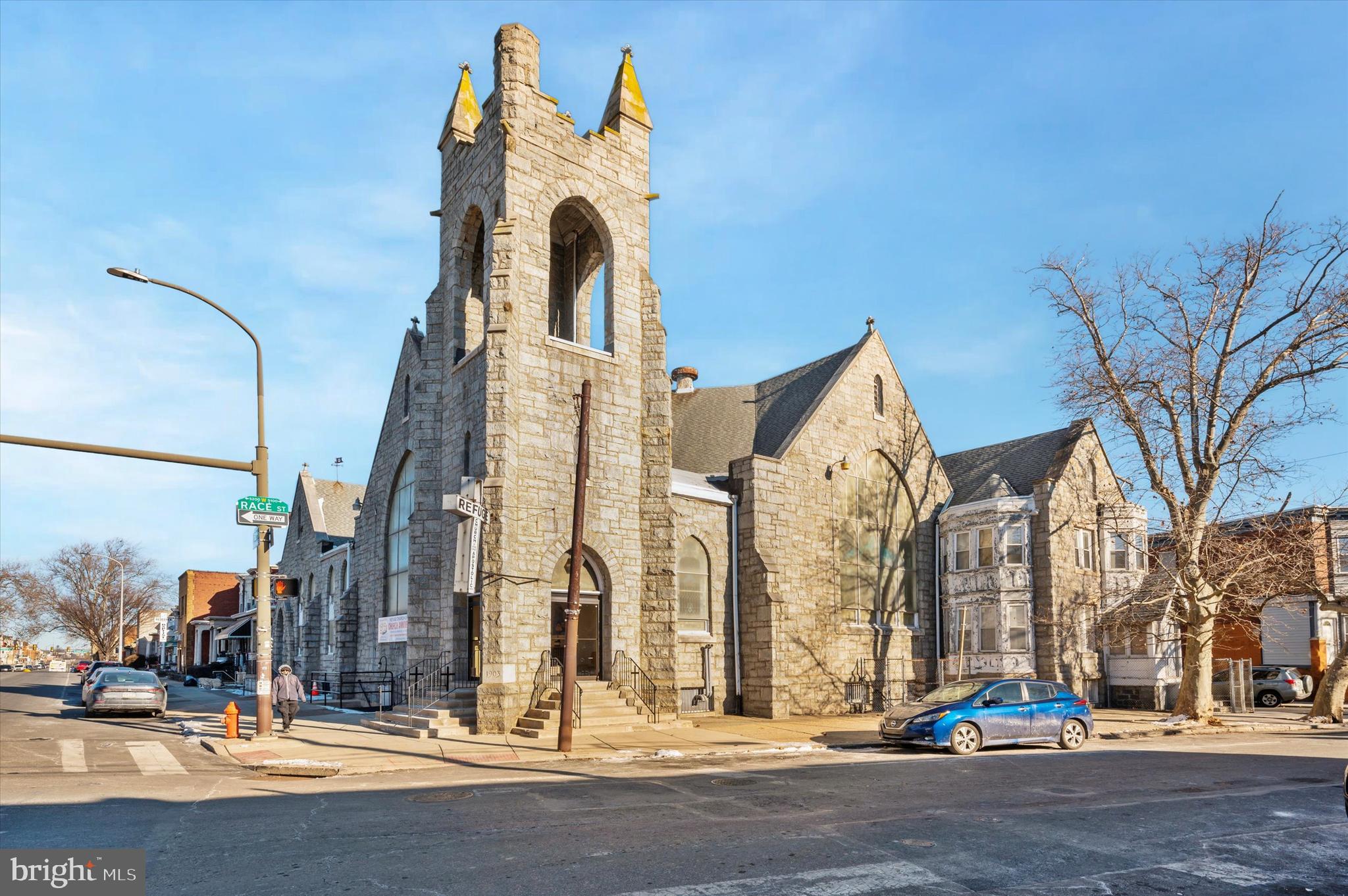 Welcome to this 14,000 sq ft architectural gem built in 1903! This stunning historic church stands on the corner of 52nd & Race Streets, boasting a large sanctuary space with tall ceilings that create a sense of old-world charm and grandeur. The sanctuary also displays timeless stained glass windows that flood the space with colorful light.
You will discover many office spaces that offer versatility for various uses such as administrative offices, meeting rooms, and additional storage. The basement level features a space available for a full kitchen and a redone multipurpose space that can accommodate a variety of activities, gatherings, and events, adding functionality to the property. There are also restrooms for both men and women on this level along with a women's lounge area.
The charm of this property sets it apart from newer constructed churches, offering a unique blend of history and character that is sure to captivate all who enter.
Don’t miss this rare opportunity to make a serious offer and either own a piece of history or turn history into whatever your heart desires!