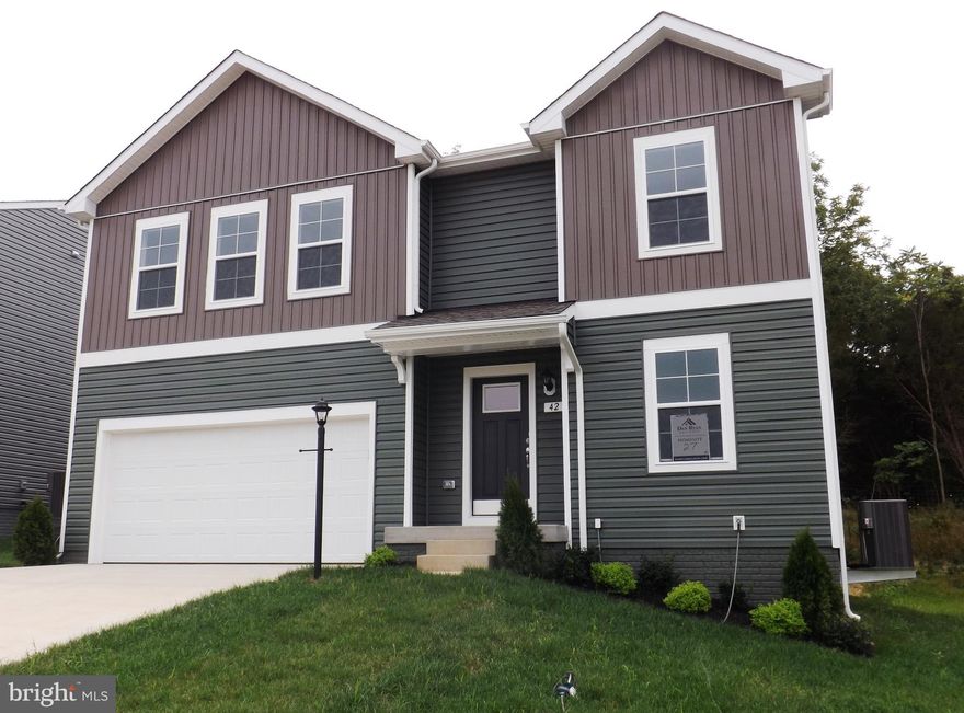 Single family home for rent in The Overlook at Riverside. Rent is $2100 per month, $2100 security deposit. NO PETS. $55 application fee per adult. Tenant pays all utilities. This home features 4 bedrooms 2 1/2 bath, full unfinished basement. Open floor plan with luxury vinyl plank flooring throughout main level. Kitchen has island, granite countertops, pantry.  Primary bedroom has full primary bath with double bowl sinks, walk in shower, walk in closet. Laundry room on upper level. Community has playground, pavilion, basketball court, tennis court and dog park area. Tenant must get renter's insurance. Apply on Long and Foster website.  Located in development behind the King's pizza in FW, West Virginia.