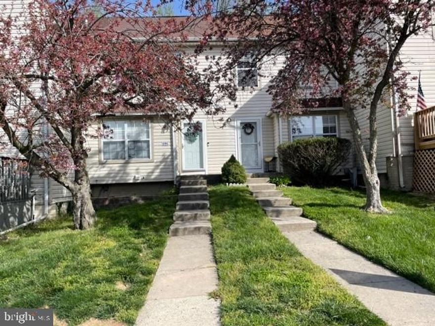 Back On the market. Buyer financing fell through. Three bedroom , 2 full & 2 half bath townhome in Bel Air South. Freshly painted  & brand new carpet installed on all 3 floors. Three bedrooms on the upper level along with a  main bedroom  bath & a hall bath. The main floor has an eat in kitchen, living-dining room combo & a half bath.There is a family room & a half bath along with the laundry room on the lower level. Bathroom on all  3 floors. The deck comes with a 10x12 canopy for your shaded pleasure. Close to everything!