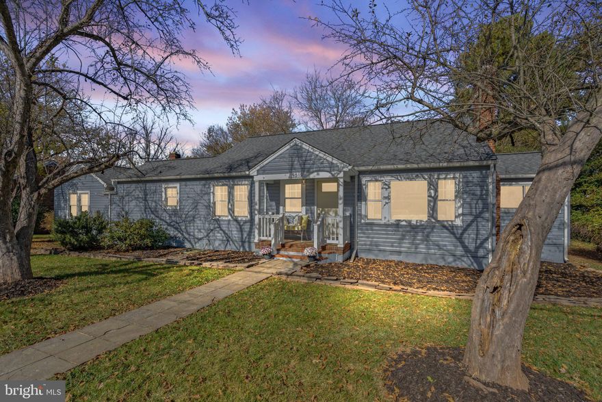 This charming cottage is set on a quiet street in Old Town Manassas.  Enjoy the elegance of Old Town Living in this well maintained home. Just minutes to the VA Railway Express and I66 for commuters.  Walk to shops, restaurants and more.   This home has many original features including hardwood flooring, moldings and hardware. Recent upgrades including new roof, siding and windows and freshly painted interior.  Main floor living with private primary suite, large walk-in closet and ensuite bathroom. The home is sited on just under a half acre level lot with plenty of room to relax or play.   Love where you live!