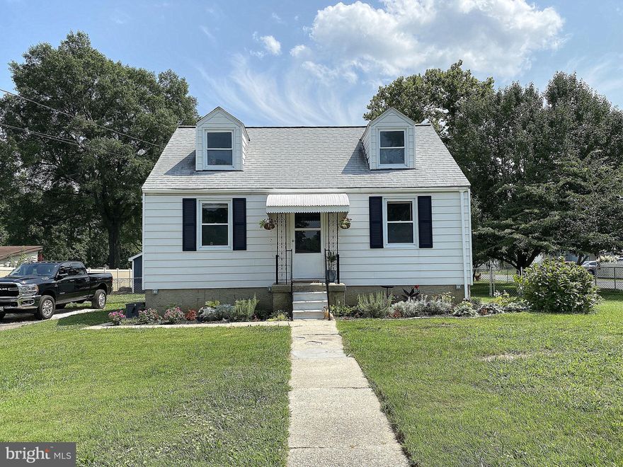 Super cute 3 bedroom cape cod that has been remodeled with a contemporary flair.  The main level features beautiful wood floors, an almost new kitchen that has been opened up to the living room, a main level bedroom, a dining room and a full bathroom.  Ceramic tile floors, stainless appliances and quartz counters adorn the chic, updated kitchen.  Seller just added a pellet stove to keep you warm and cozy on those cold winter days.  The upper level has 2 sizable bedrooms and the lower level has been partially finished.  Bring your personal touches to the lower level and make it the man/woman cave of your dreams.  This beautiful home sits on a prime, just over a third of an acre, corner lot and it has a shed, fenced rear yard and a sweet patio for some outdoor fun.