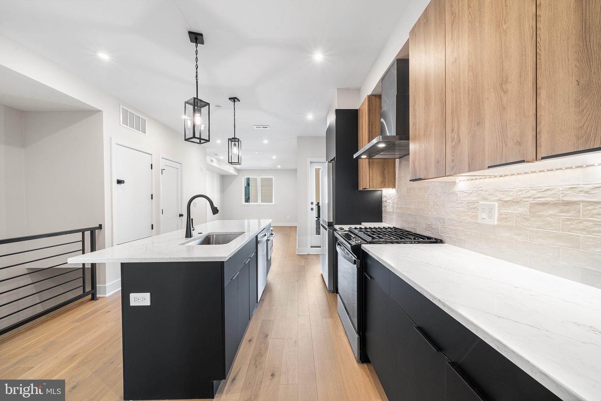 Welcome to this brand-new, 2-bedroom, 2-bathroom unit offering 1,150 square feet of modern elegance in the heart of Olde Kensington! Featuring solid hardwood floors, a sleek kitchen with modern flat-panel cabinetry and stainless steel appliances, and a convenient in-unit washer and dryer, this unit is designed for both style and comfort. Each bedroom boasts its own private ensuite bathroom. Enjoy your own outdoor space, perfect for unwinding or entertaining, and live just blocks from Front Street and Frankford Ave, surrounded by some of the city’s best dining and amenities. First, last, and security due at signing. Pets considered at landlord’s discretion.
