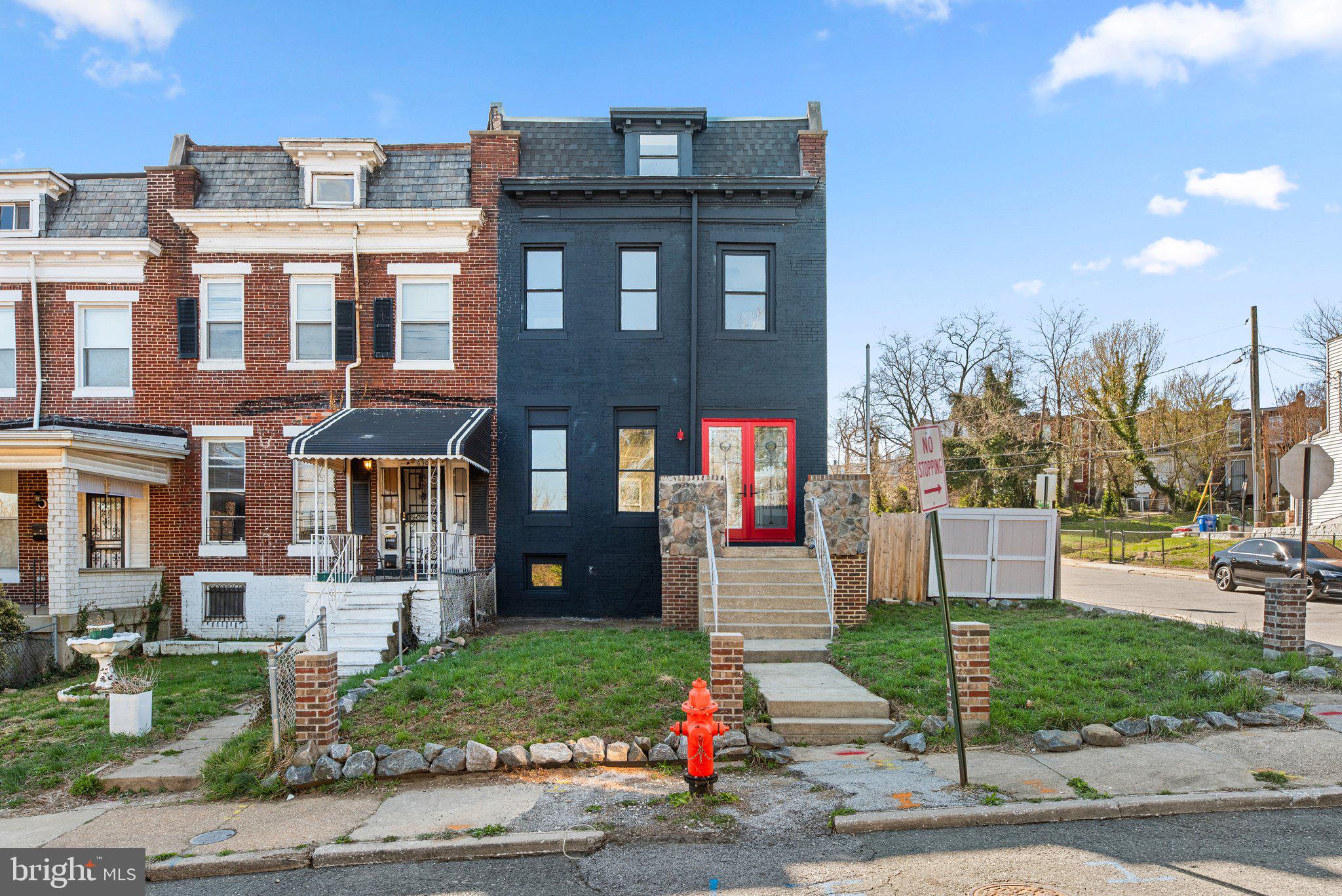 Welcome to this stunningly renovated 4-bedroom, 3.5-bathroom home in Baltimore, offering modern upgrades including new electrical, plumbing, HVAC, and windows. Enter through the custom front door and enjoy beautiful flooring, coffered ceilings, and recessed lighting throughout, creating a bright and welcoming atmosphere. Large windows fill the space with natural light, highlighting the open floor plan that seamlessly connects the living and dining areas—ideal for entertaining or everyday living.
Step outside to your expansive, fully fenced yard—perfect for gardening, grilling, and outdoor play. The spacious kitchen features both granite and butcher block countertops, abundant cabinetry, and will be completed with new appliances prior to closing. Upstairs, you'll find 4 generous bedrooms and 2 bathrooms, including a primary bedroom with an en suite bathroom.
The finished attic offers versatile space that can be transformed into a bedroom, home office, playroom, or additional storage. Downstairs, the finished walkout basement provides extra living space along with a third bathroom, plus hookups for a washer and dryer and plumbing for a second kitchen.
This home is conveniently located near major shopping centers, downtown Baltimore, and the Beltway for easy access to Washington, D.C. Don’t miss your chance to make this beautiful home your own! Lot size and square footage are estimated.