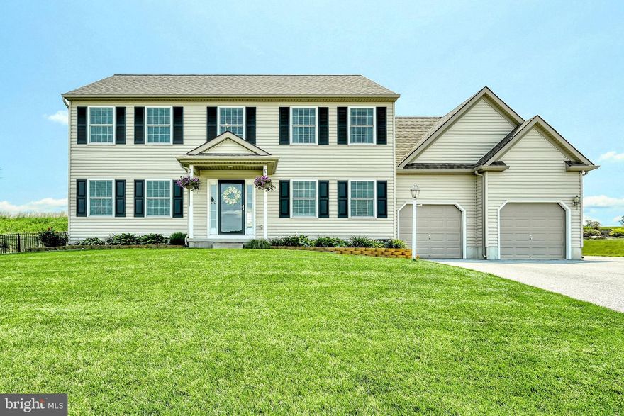 Relax, you have found the perfect home! Located at the end of a cul de sac, and backing up to farmland, this lovely colonial boasts many upgrades and is in turn key condition! Luxurious granite kitchen, hardwood, custom moldings, fenced yard, whole home audio, security surveillance system, smart light switches and more! First floor features open kitchen with center island, granite counter tops and stainless appliances, family room, separate dining room, living room/office and first floor laundry. Upstairs, large master suite w/walk in closet & full bath plus three more spacious bedrooms and additional bath. The awesome lower level is perfect for entertaining with full wet bar, pool table area and rec room. Relax outside on the large stamped concrete patio and enjoy the quiet backyard. Come see it today!