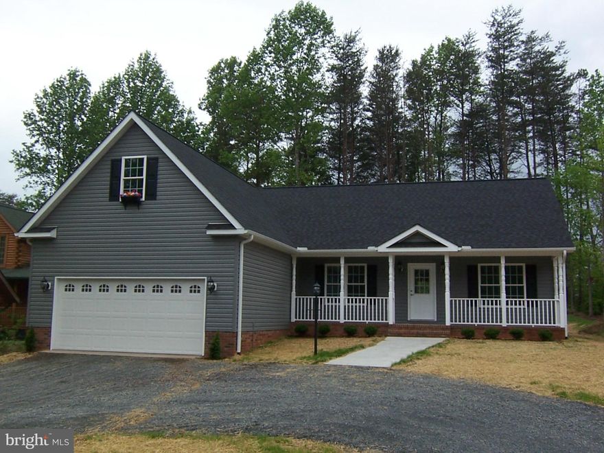 NEW home in VA s Premier Recreational Community, Lake of the Woods. Enjoy this 3 BR/2 BA home w/ stunning features including Granite Counters, SS Appliances, Kitchen that opens to the Great Room. Beautiful Laminate  Floors, Vaulted Ceilings, Ceramic Floors in Baths & Laundry, Huge Finished Bonus Room, 2-Car garage, Circular Driveway, Conditioned Crawl & Deck overlooking private backyard.